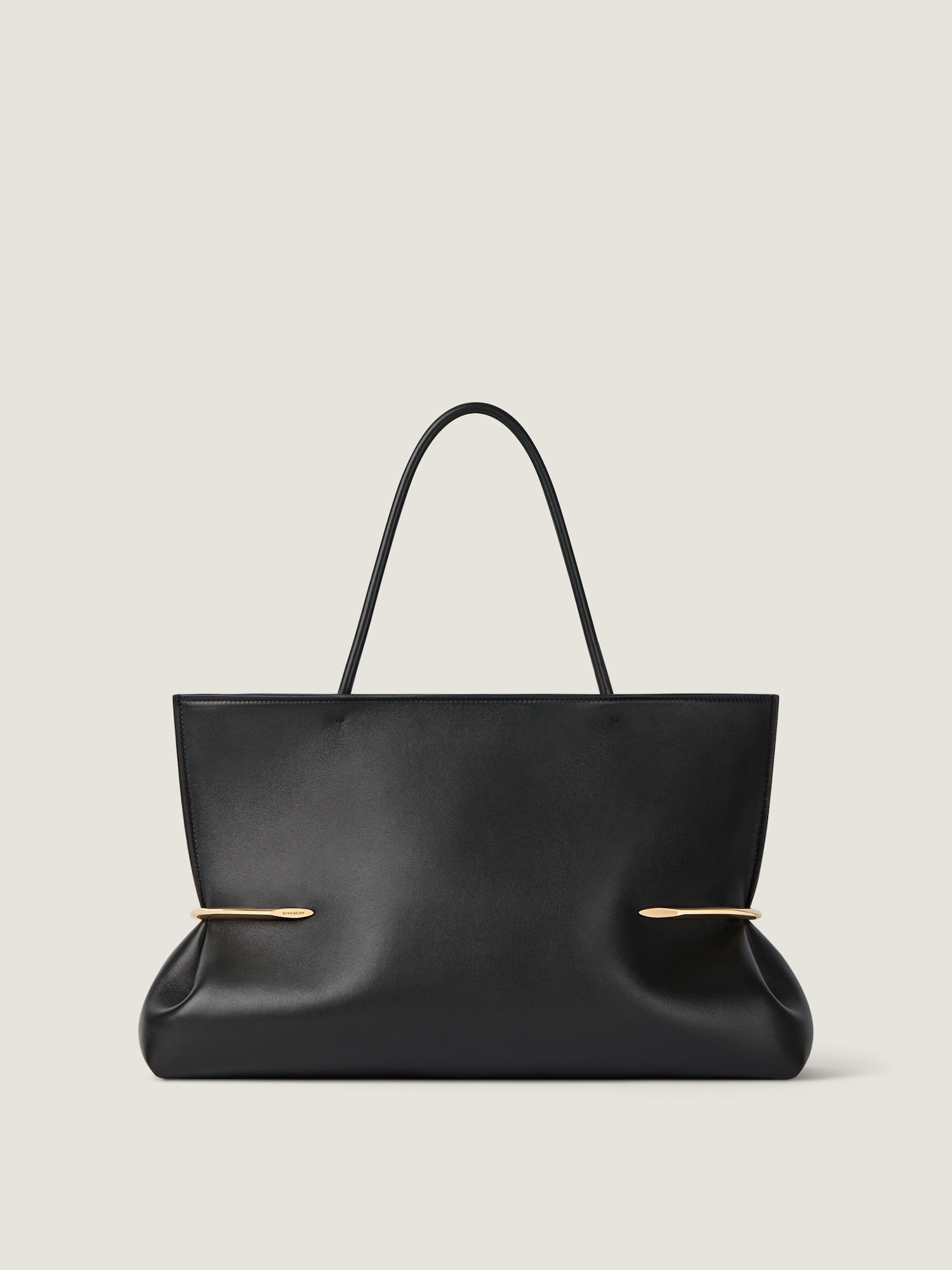 Pinch Squeezed Horizontal tote bag in nappa leather