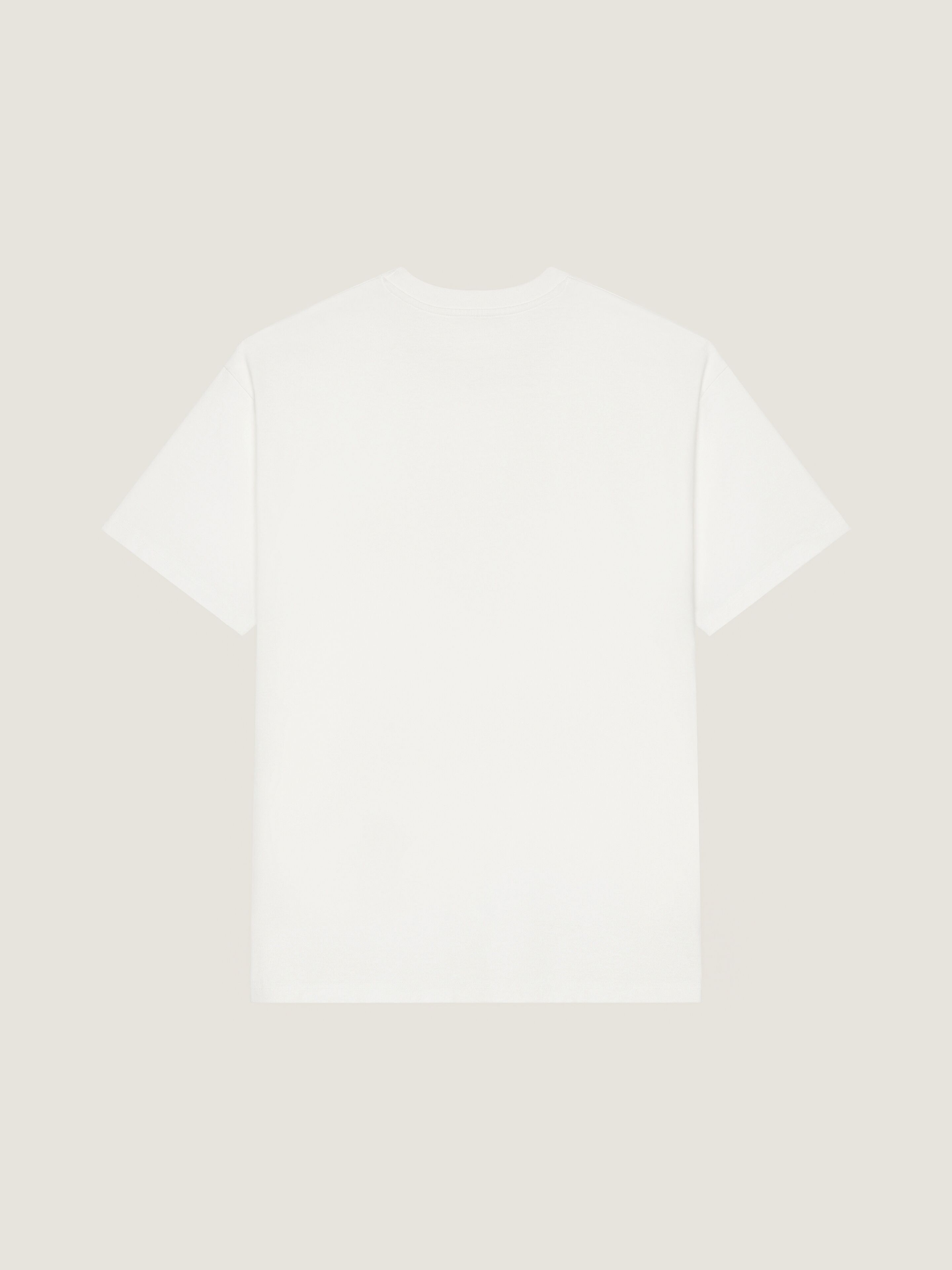 コットン フォトグラフィックネガ プリント Tシャツ - アイボリー