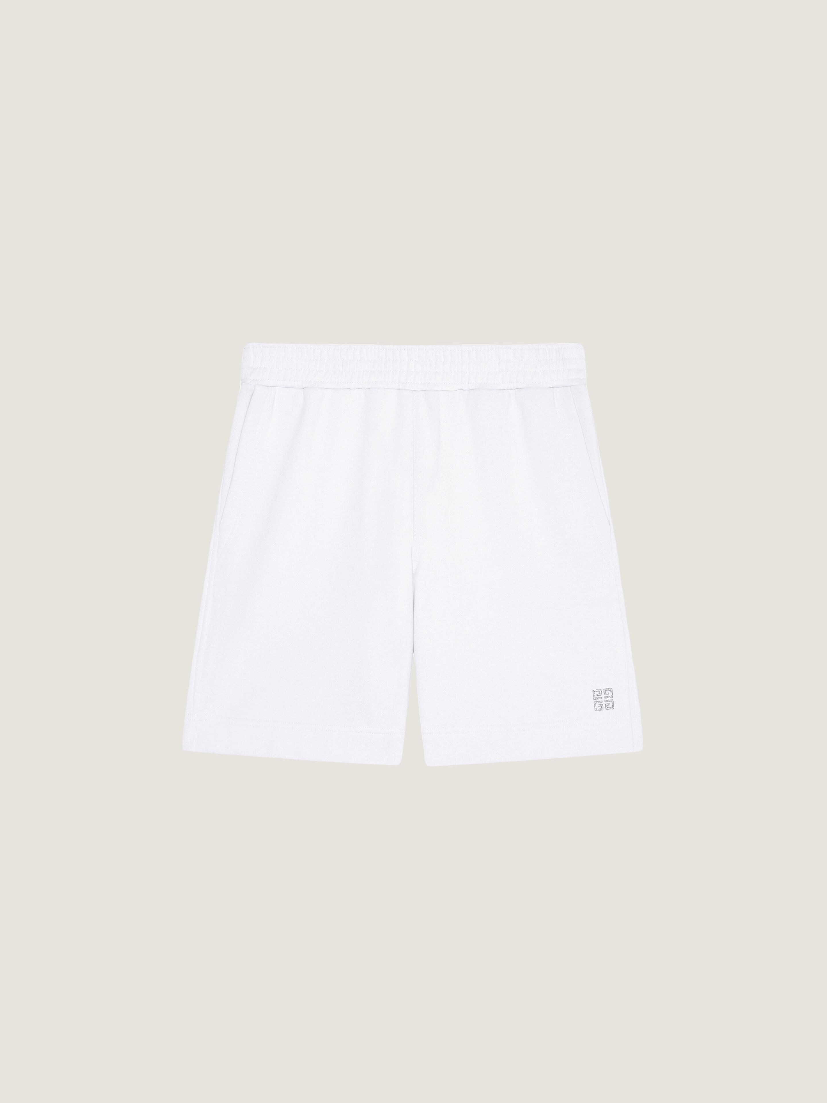 Bermuda shorts in fleece in - white/silvery | Givenchy CN