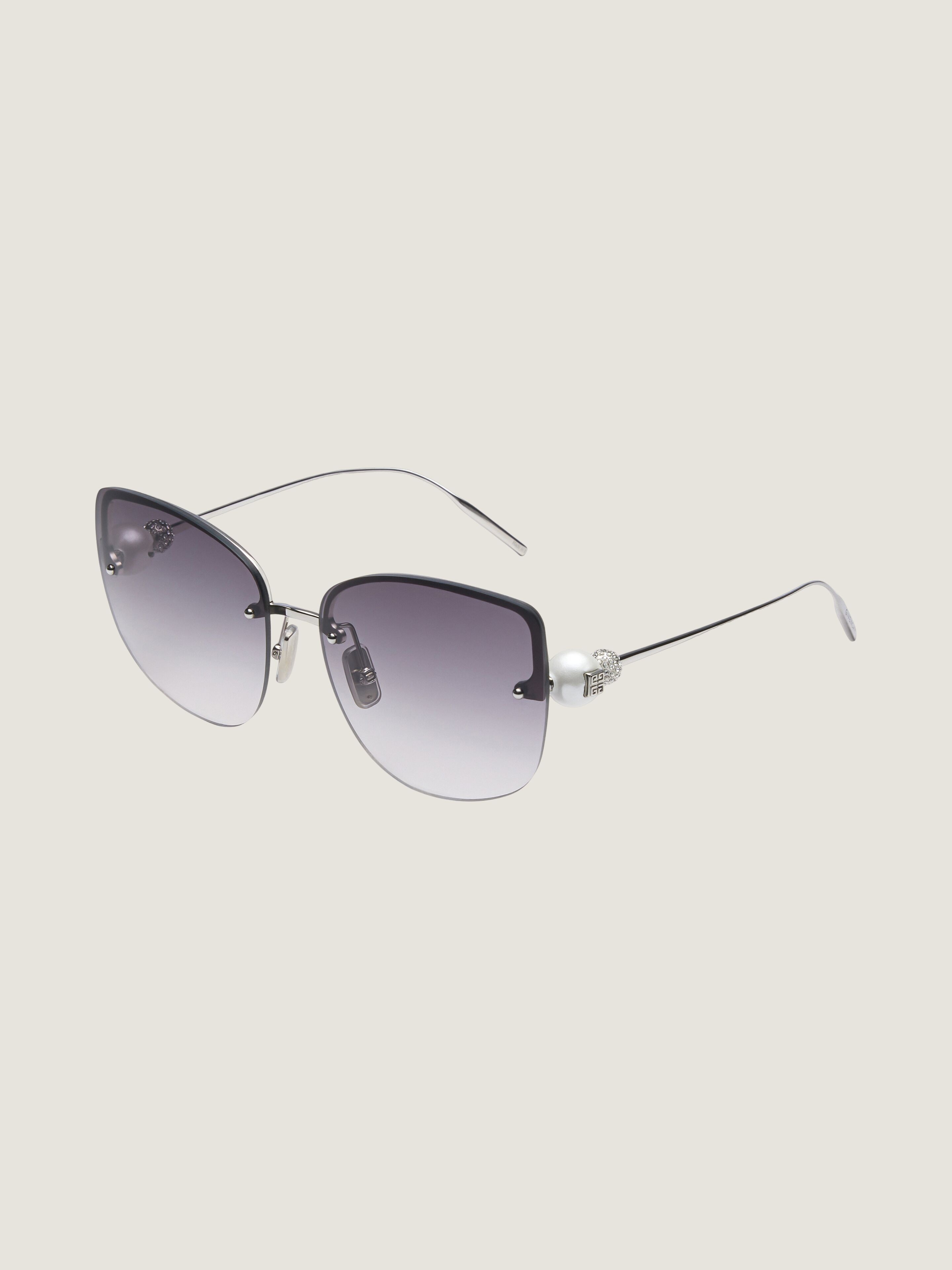 【関税＆送料込み】Givenchy Pearl Sunglasses 4G Pearl sunglasses in acetate with crystals in - black