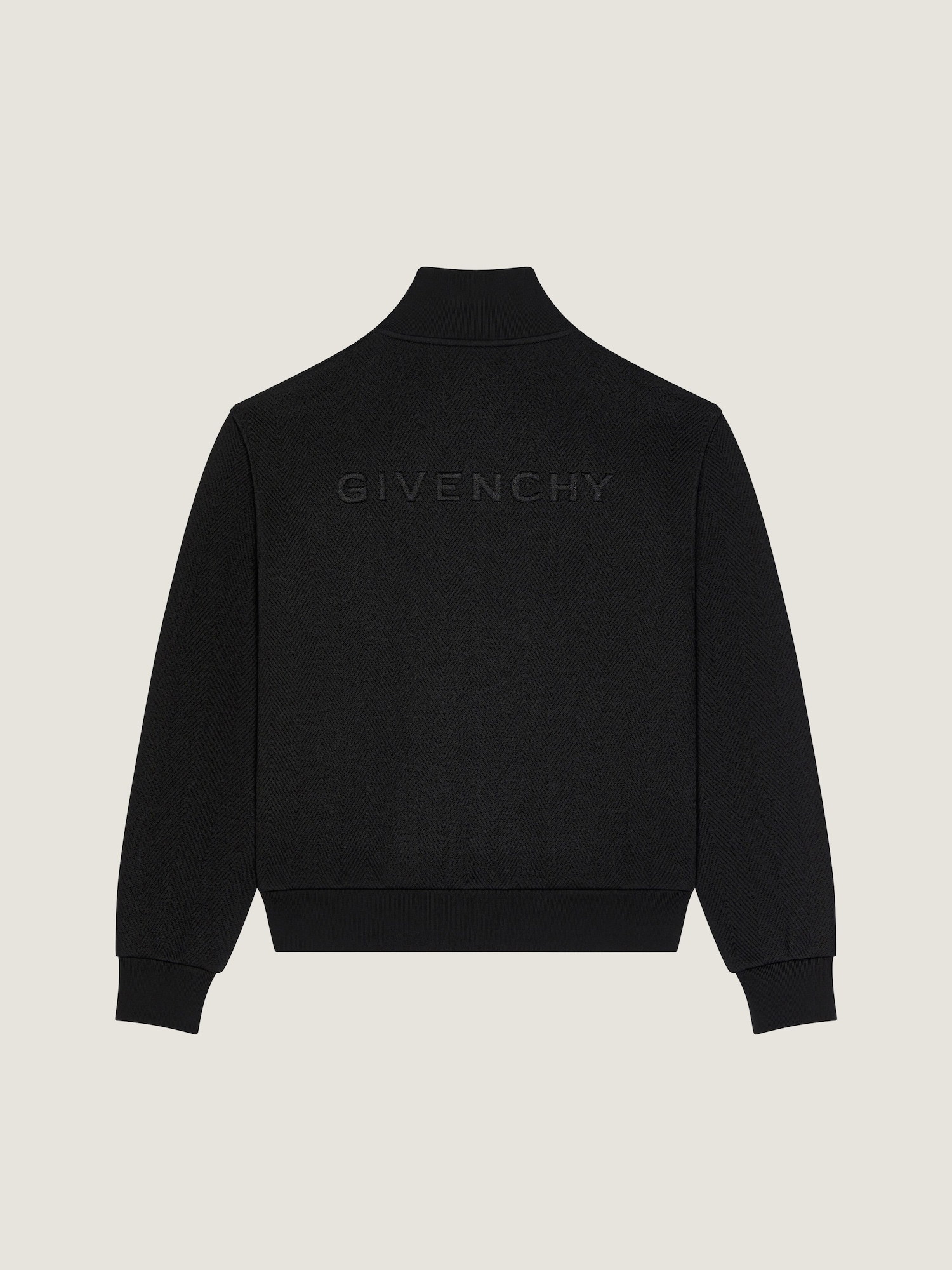 ヘリンボーン Givenchyジャカード スウェットシャツ - ブラック 