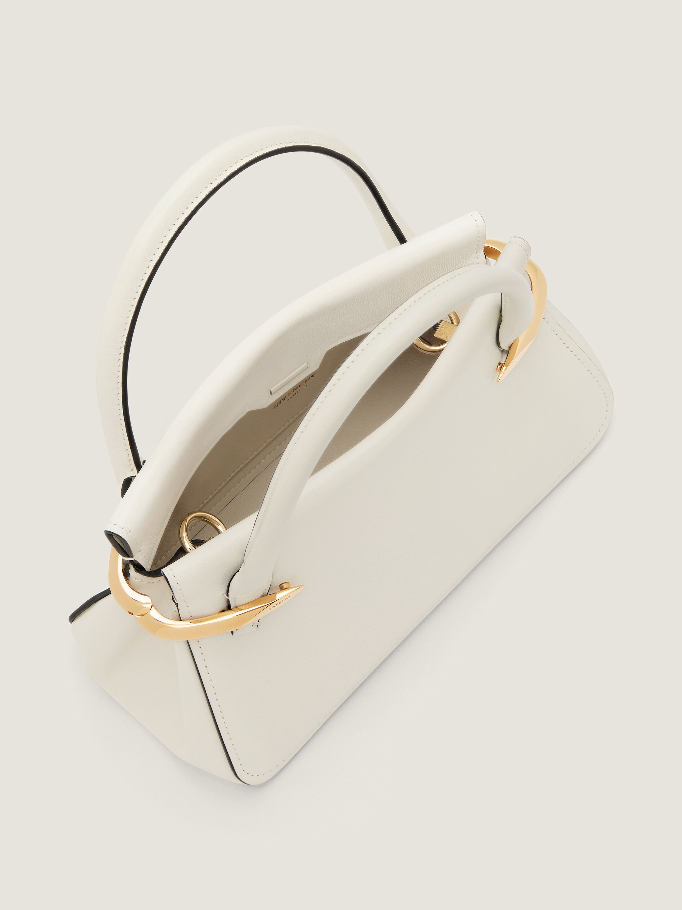 Mini Pinch bag in leather in - ivory | Givenchy US