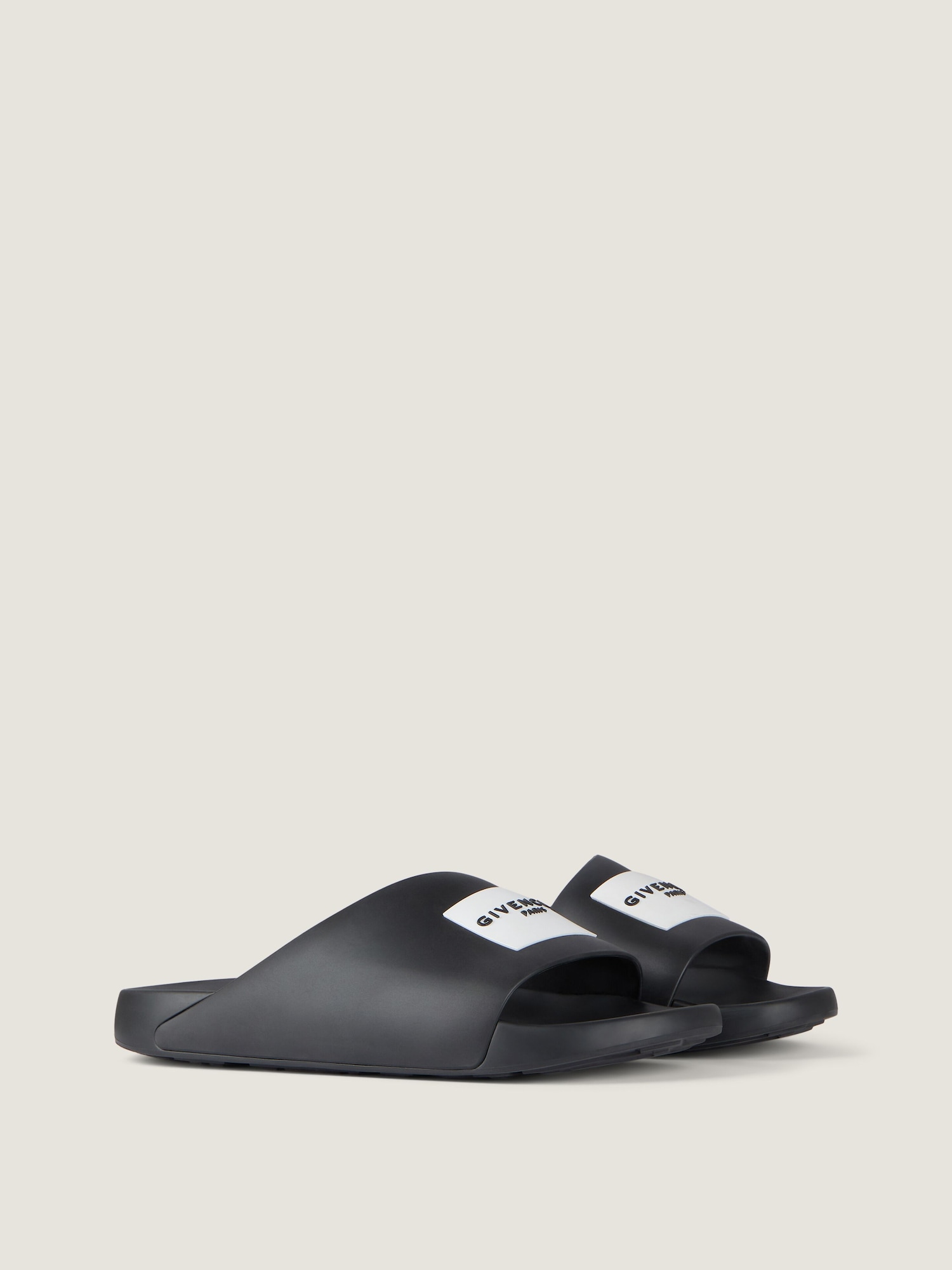 GIVENCHY ラベルスライド ラバー フラットミュール