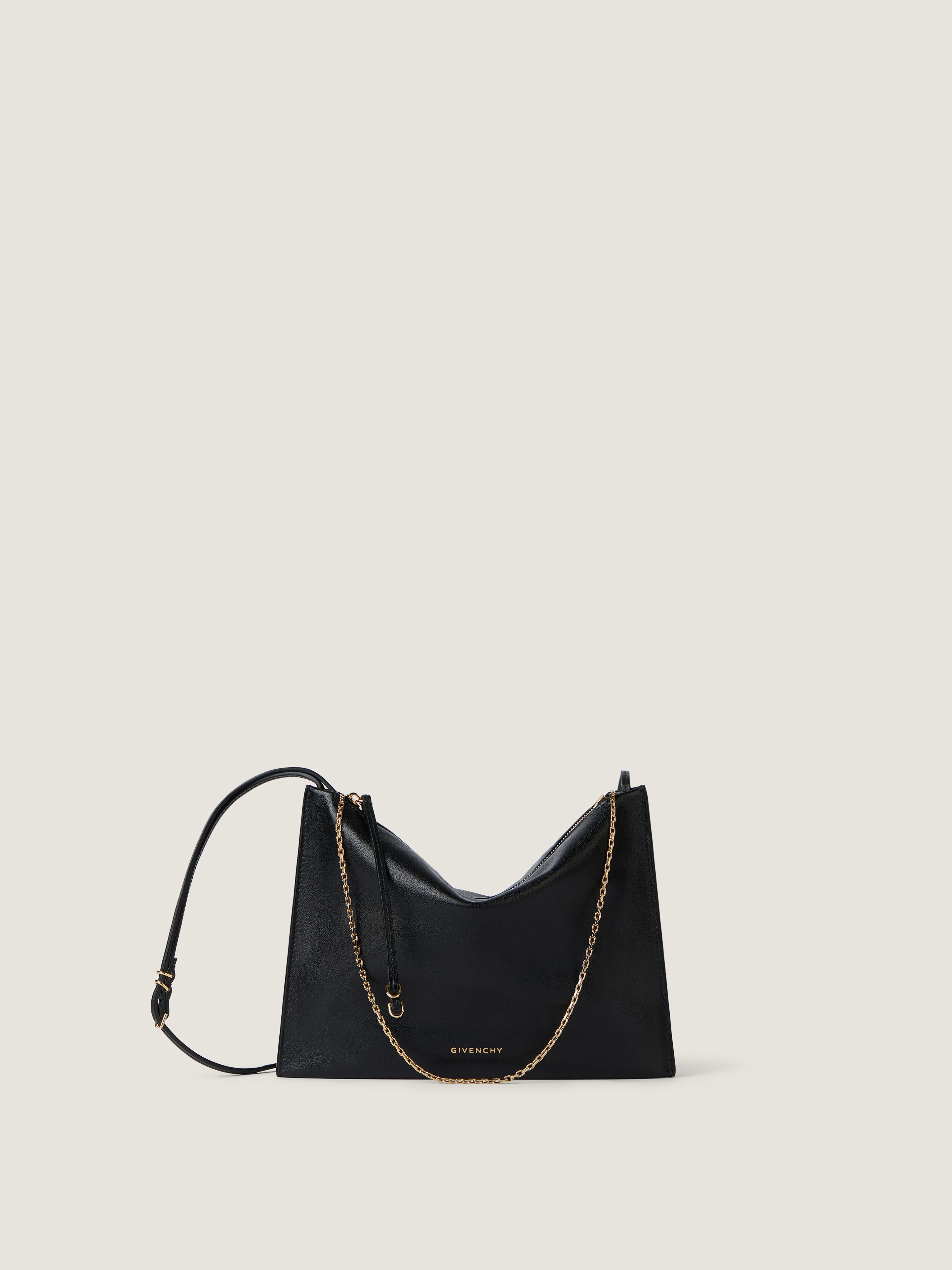 Givenchy Voyou Pouch In Shiny Leather In Black