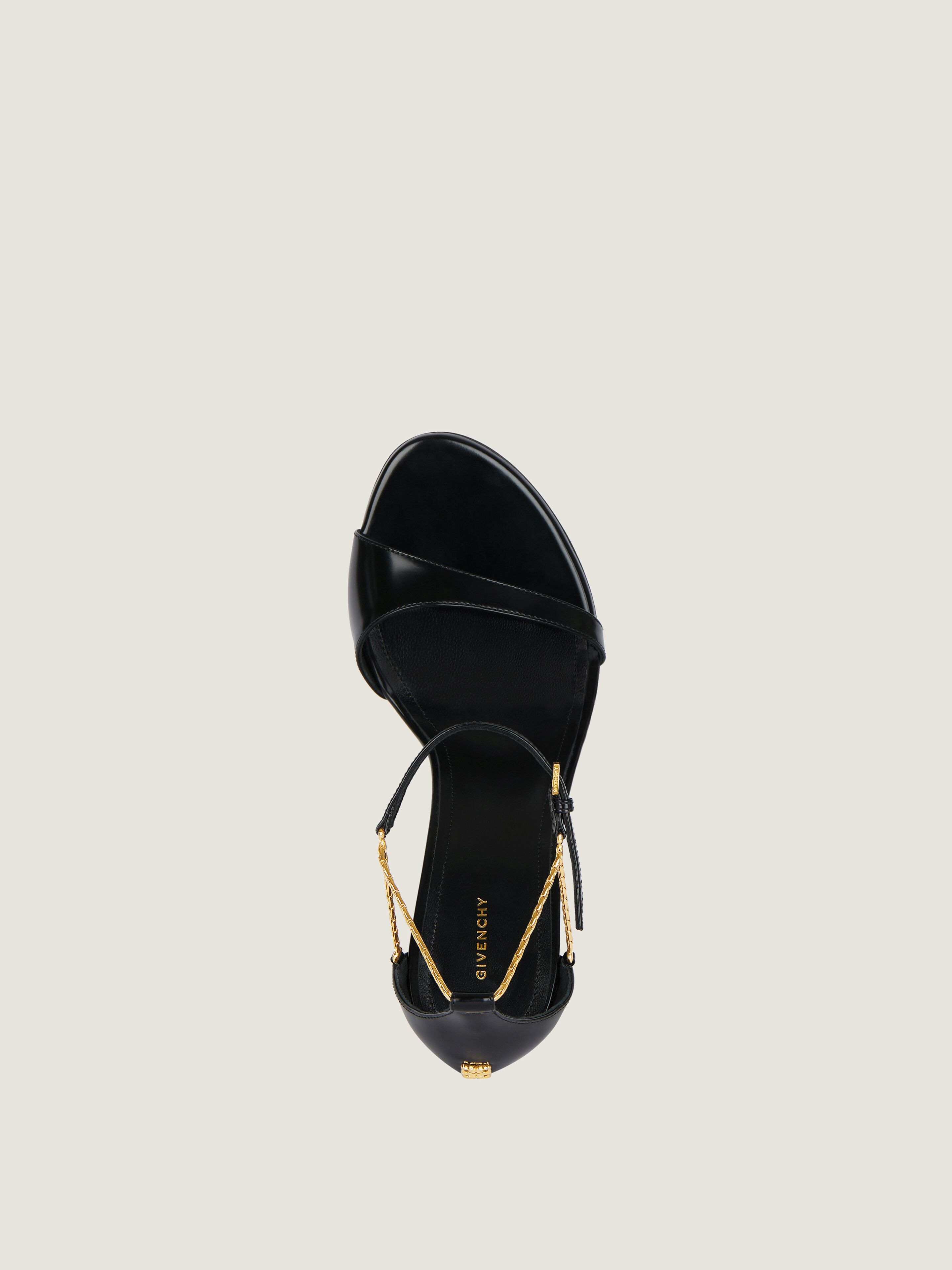シューズ・サンダルその他 GIVENCHY Woman Heeled sandals Black BE309ME0MV 005 4G Liquid heeled sandals in leather | Givenchy CA | Givenchy