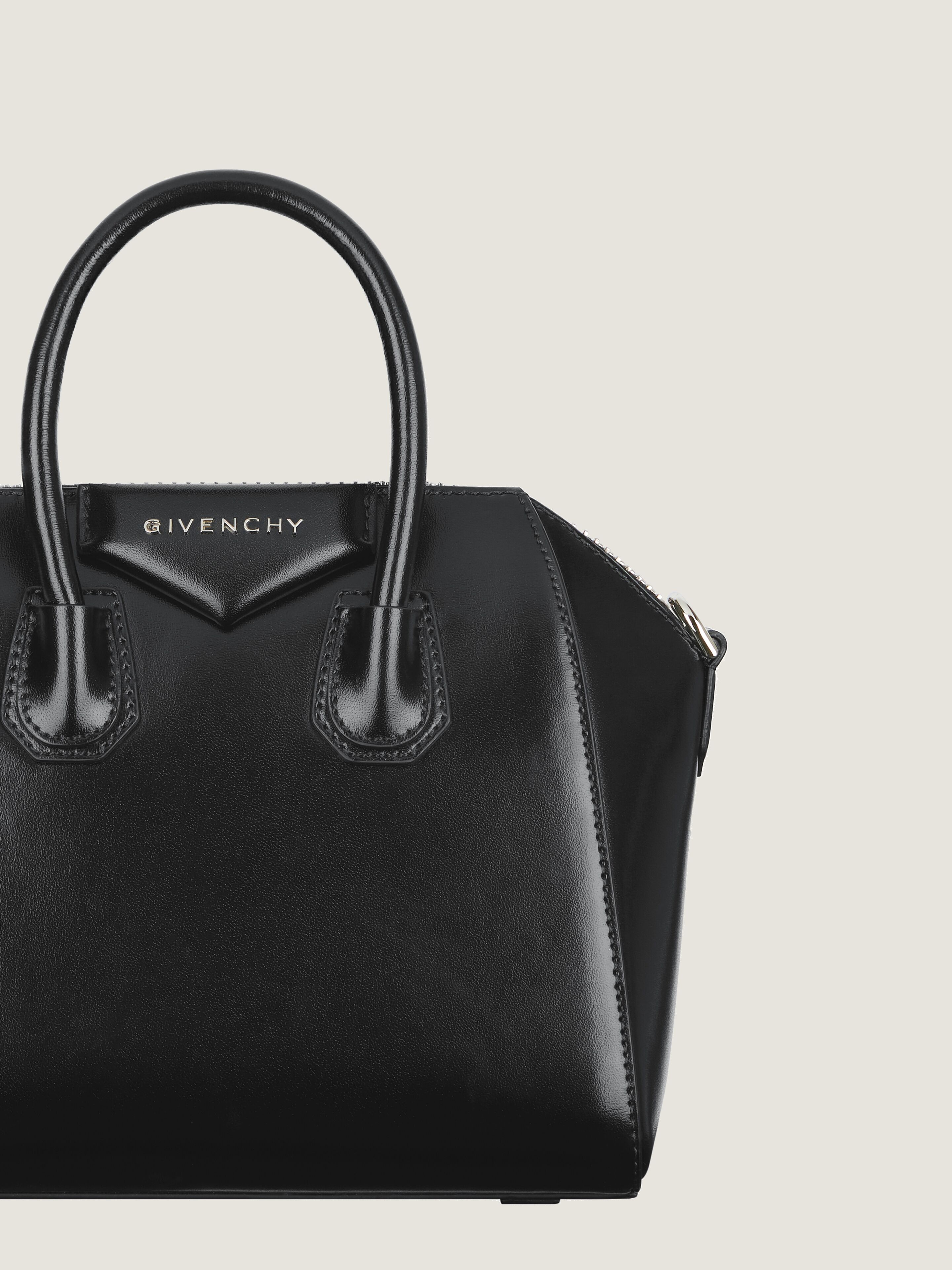 Mini Antigona bag in Box leather in - black | Givenchy US