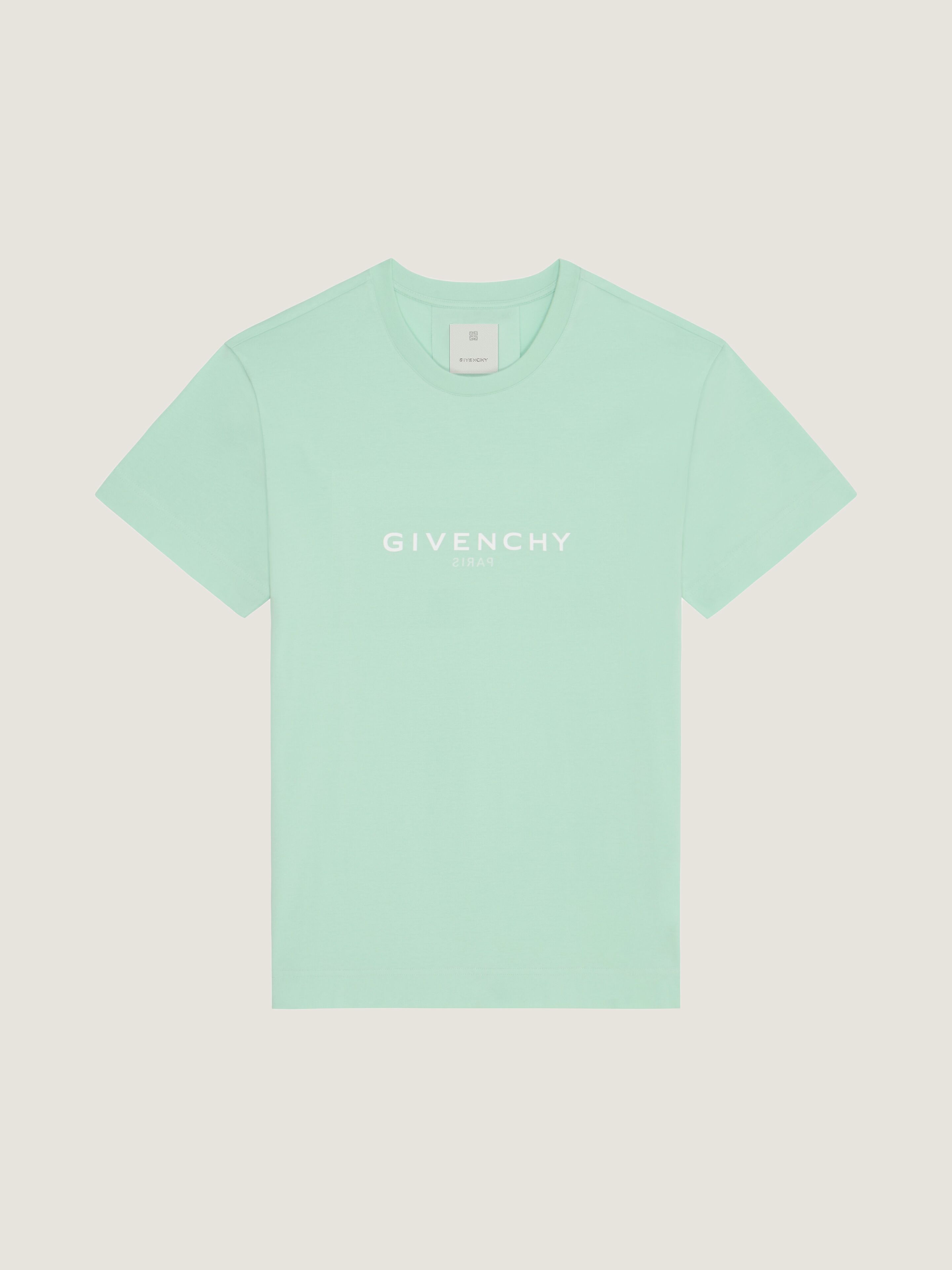 GIVENCHY Archetype slim fit t-shirt in cotton in - aqua