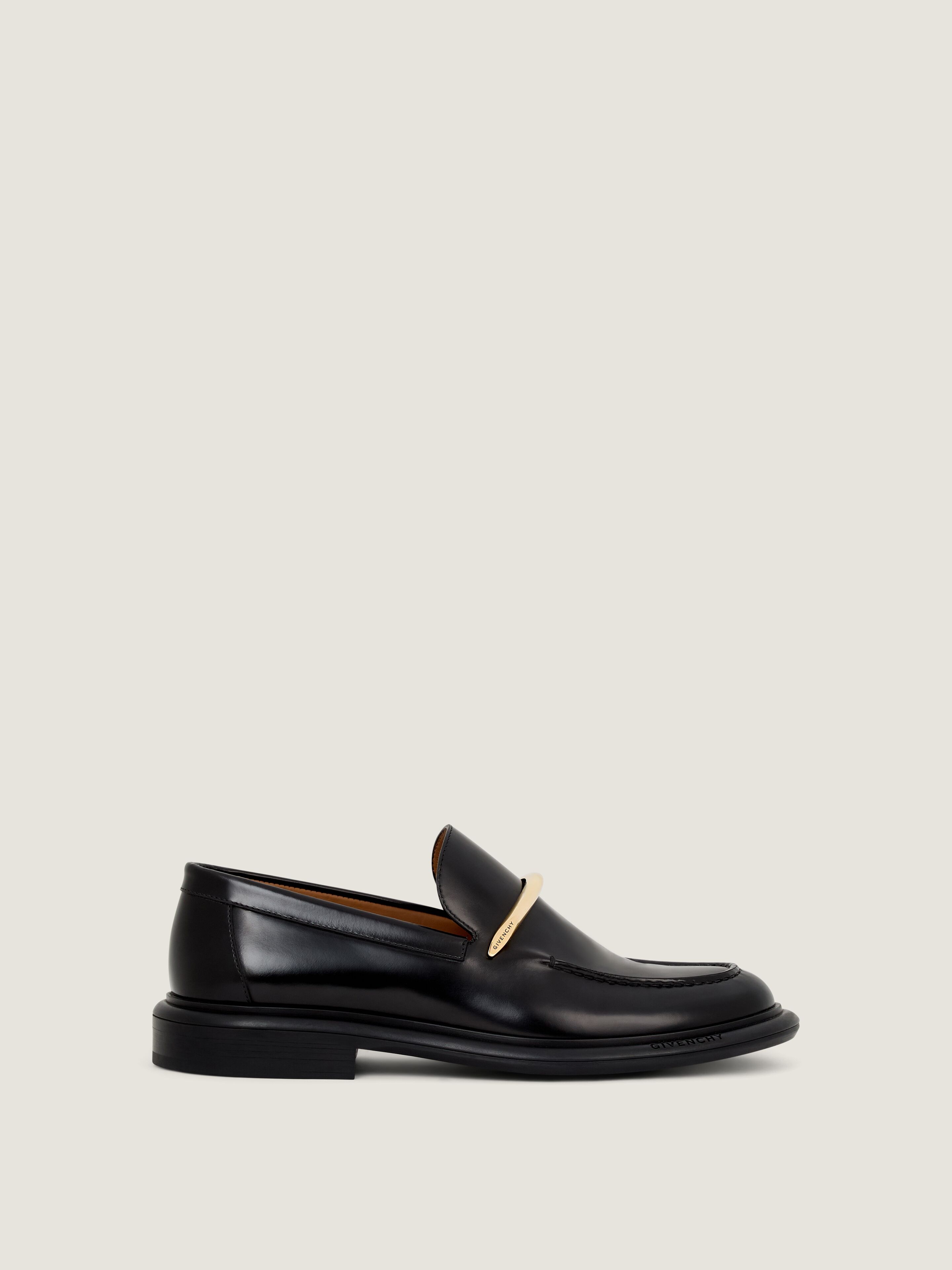 Givenchy Pinch Loafers In Brushed Leather In Black