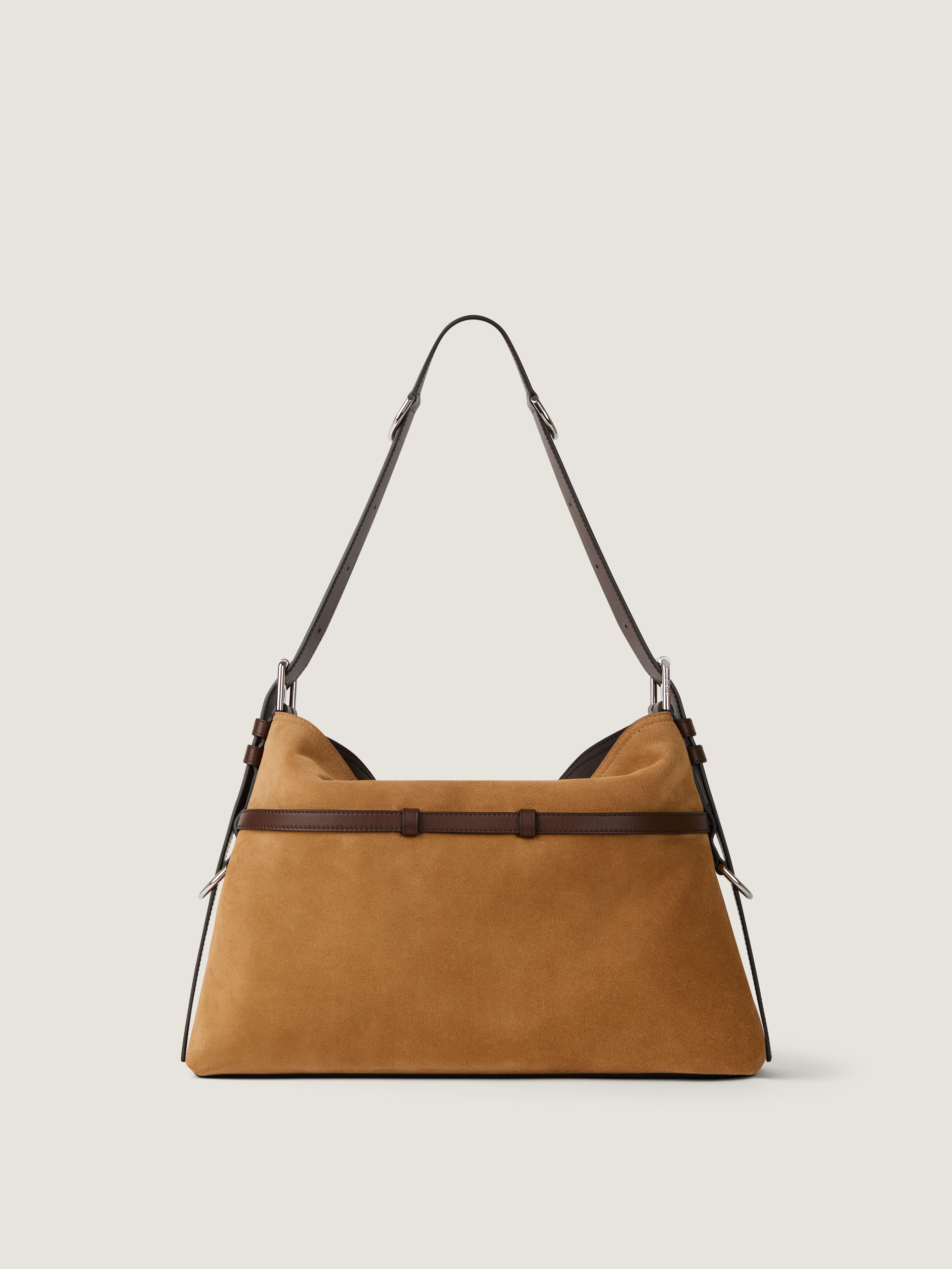 Medium Voyou bag in suede and leather in - sand - BB5131B2GJ-285