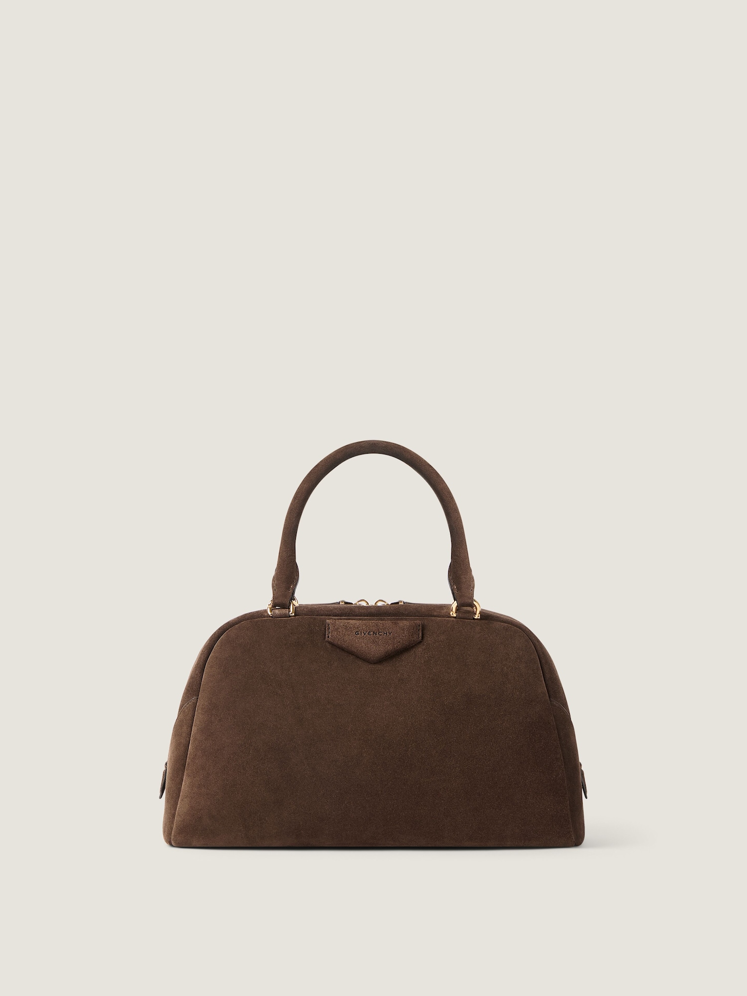 Antigona East-West Bowling Bag aus Wildleder