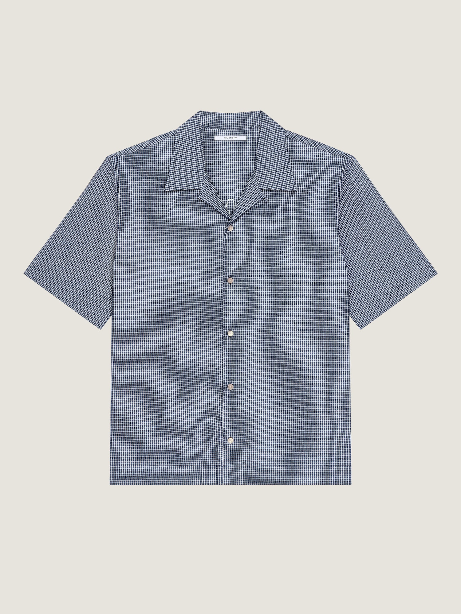 Checked shirt in cotton with GIVENCHY Paris embroidery