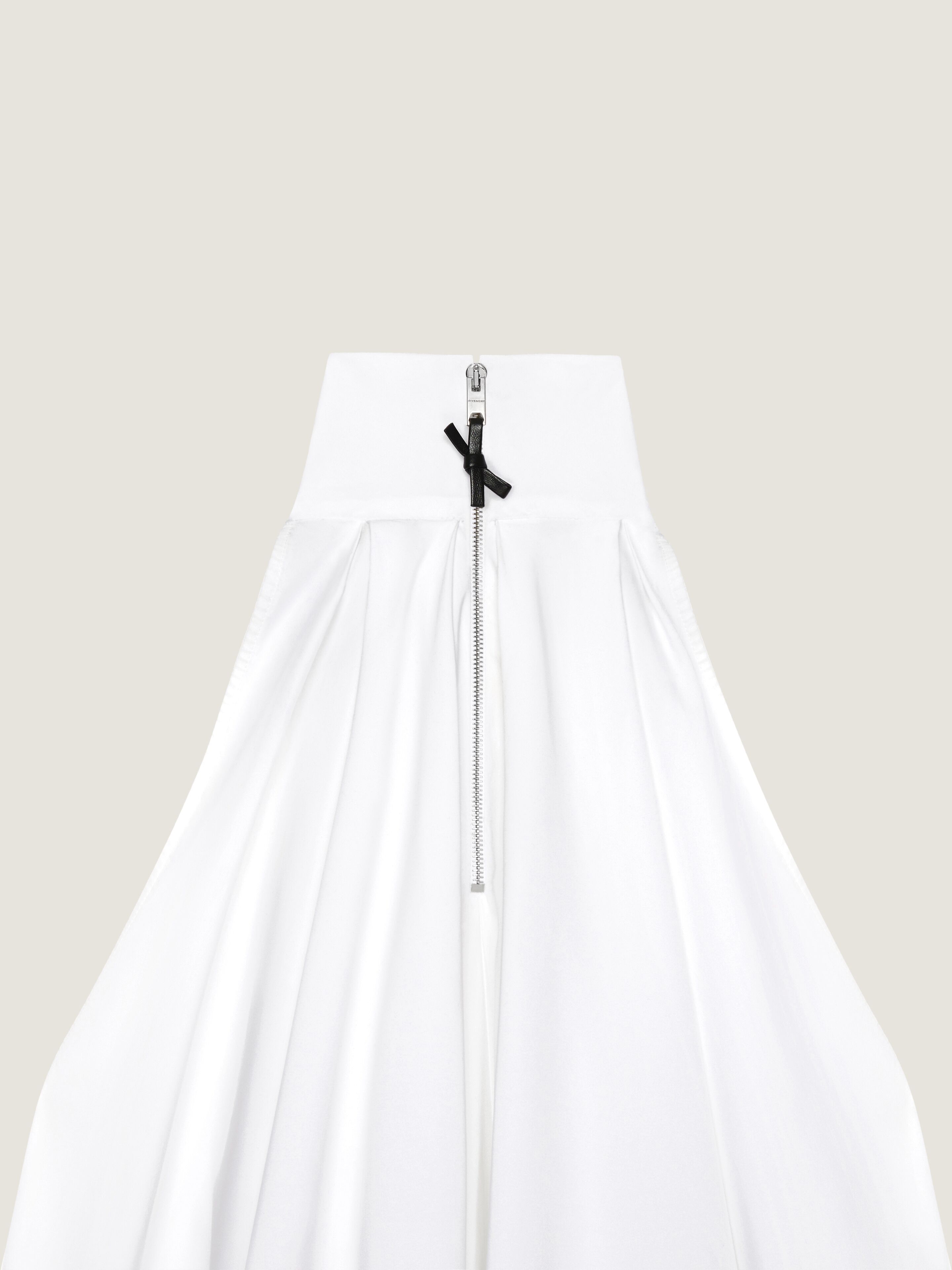 Mini dress in poplin with bow in - white - BW22ZZ1634-100