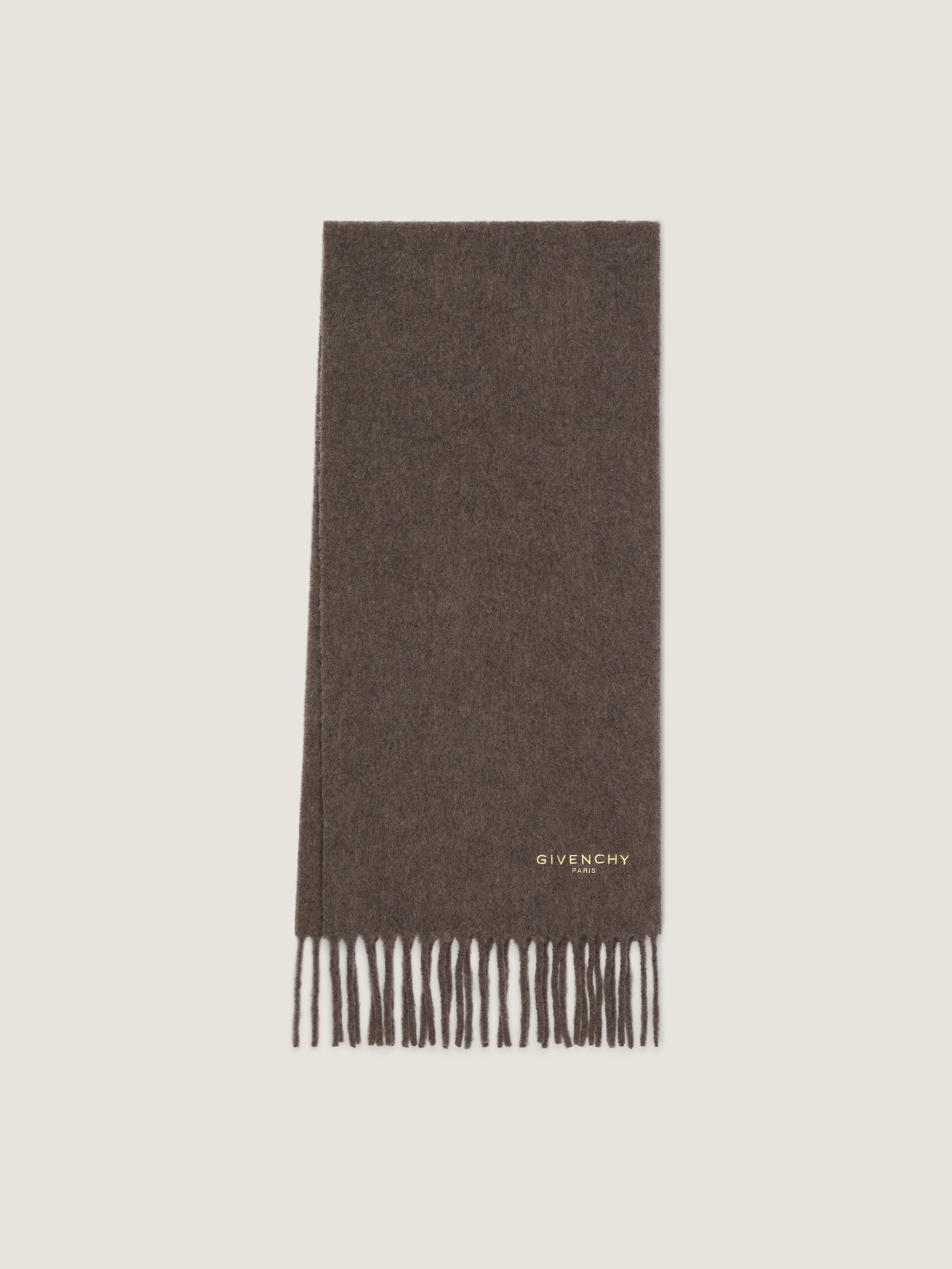 GIVENCHY Paris large scarf in alpaca wool in - caramel brown