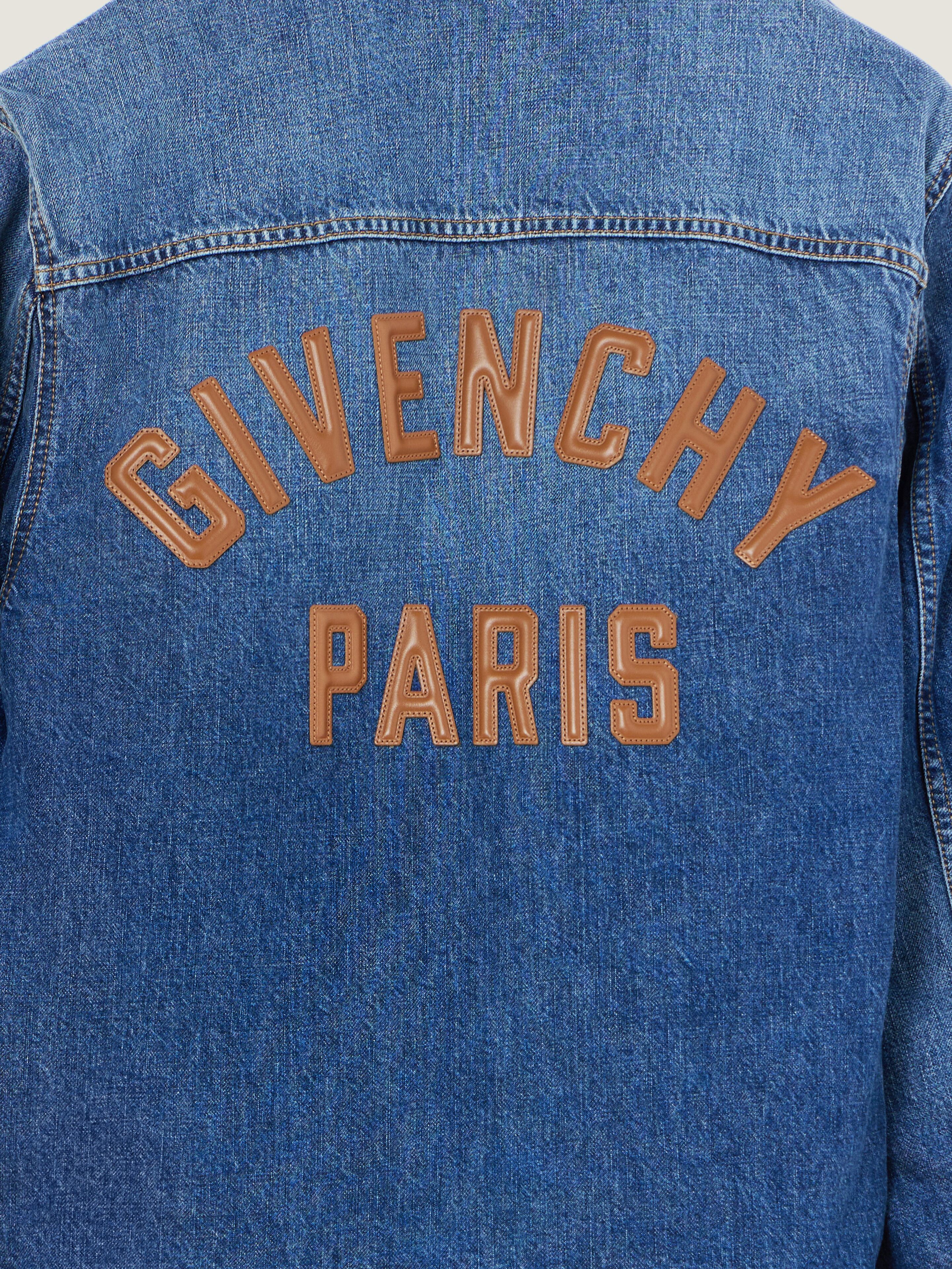 Zipped jacket in dark blue denim | Givenchy DE | Givenchy