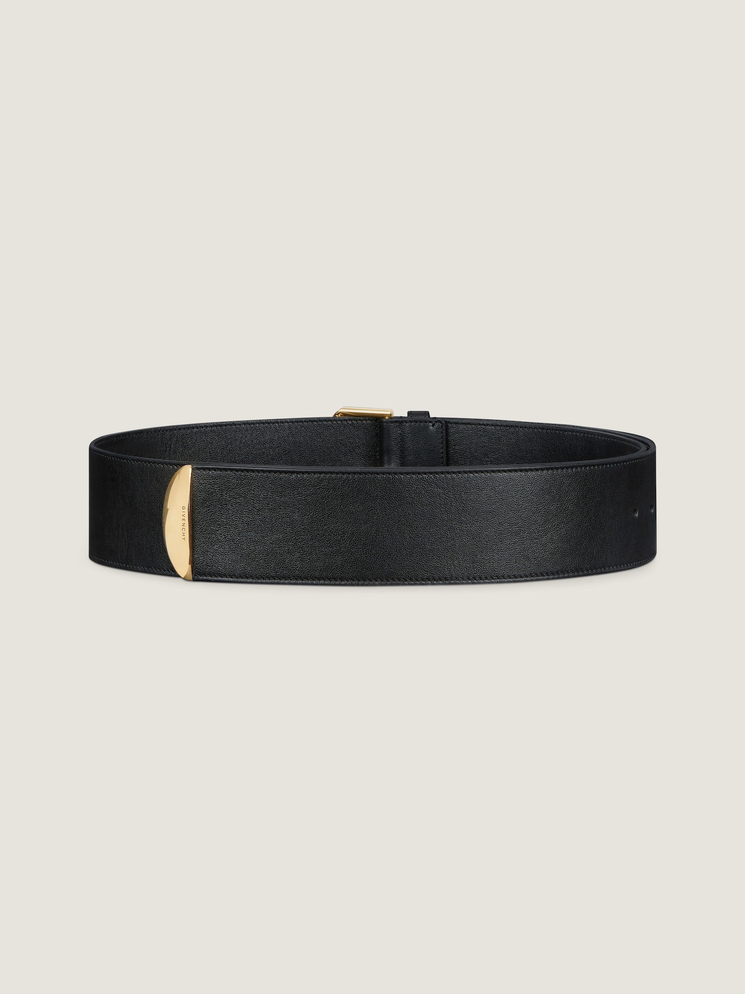 Voyou large belt in shiny leather in - black - BB408JB2AE 