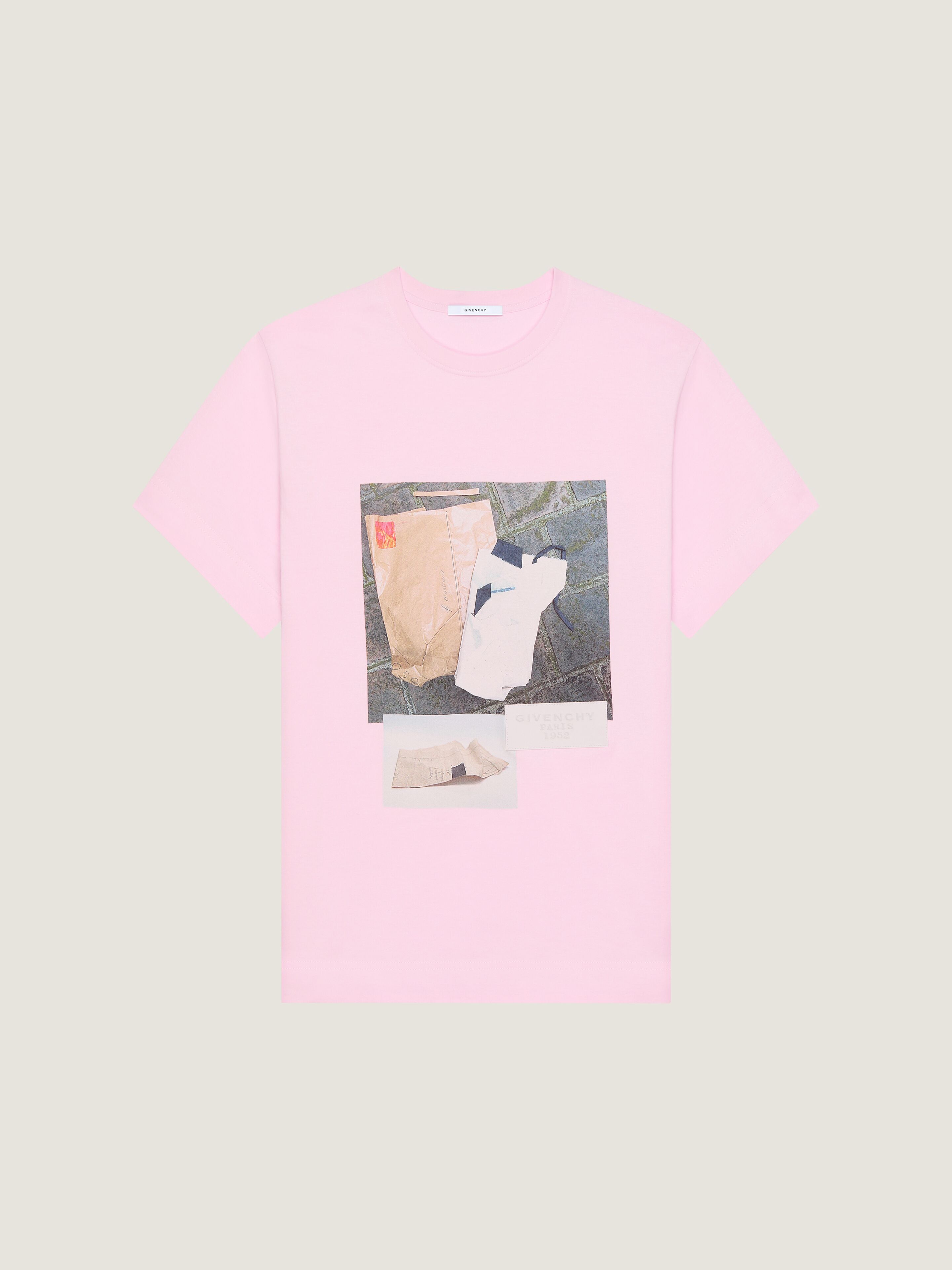 Givenchy T-shirt In Cotton With Archive Print In Pink