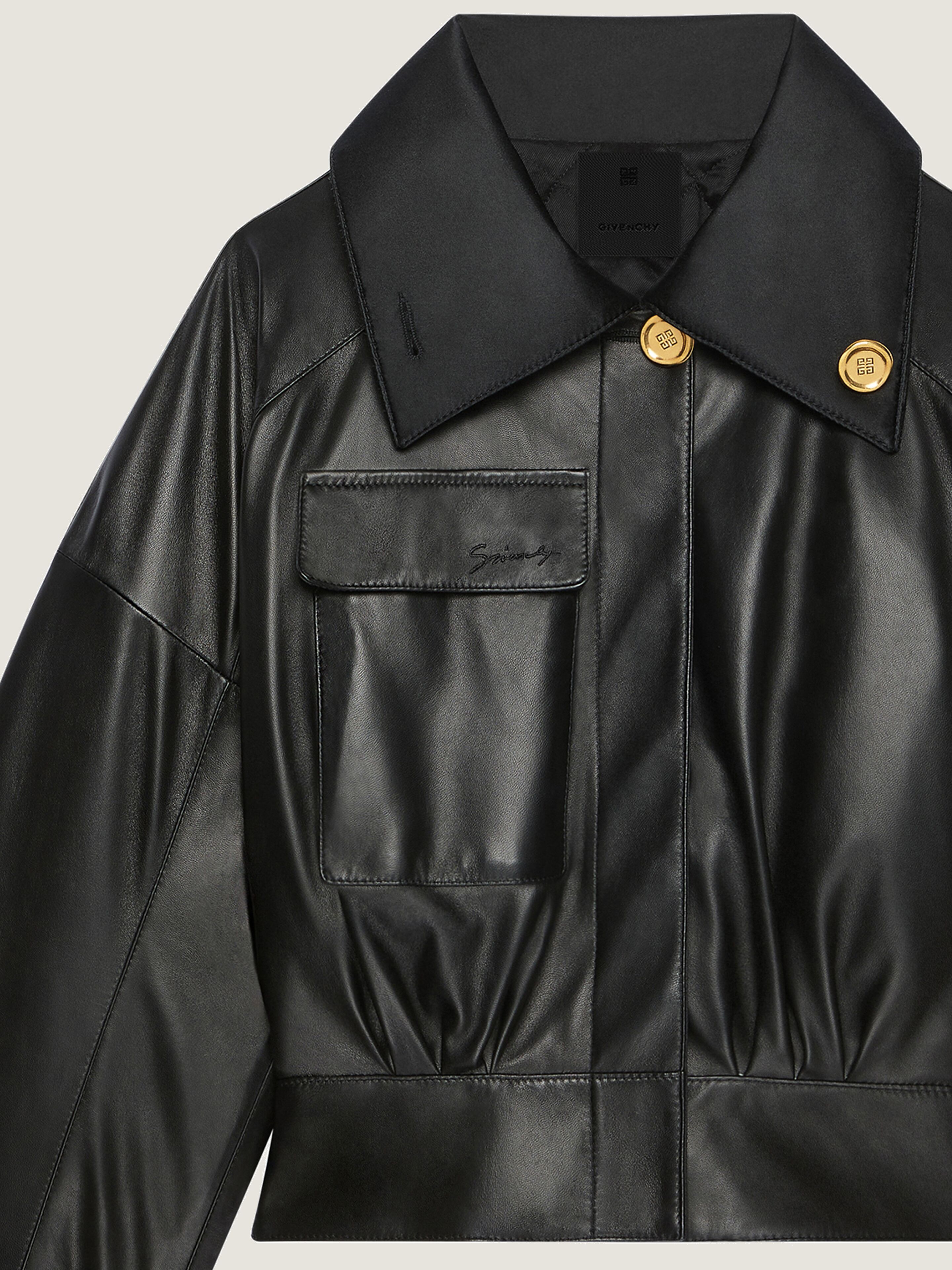 美品 ほぼ未使用 GIVENCHY レザー ジャケット 38 黒 フリンジ付き