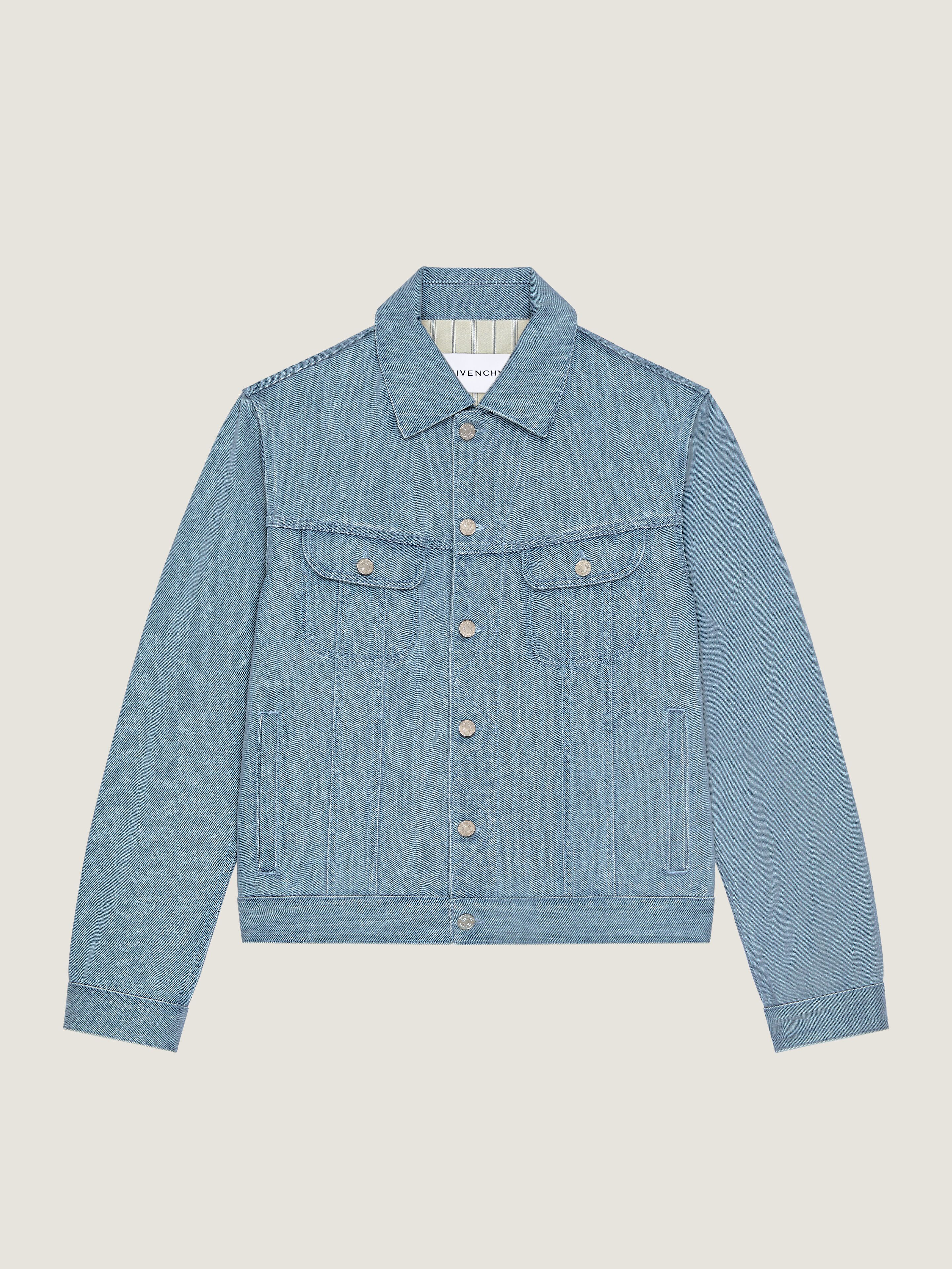 Jacket in light blue denim | Givenchy CA | Givenchy