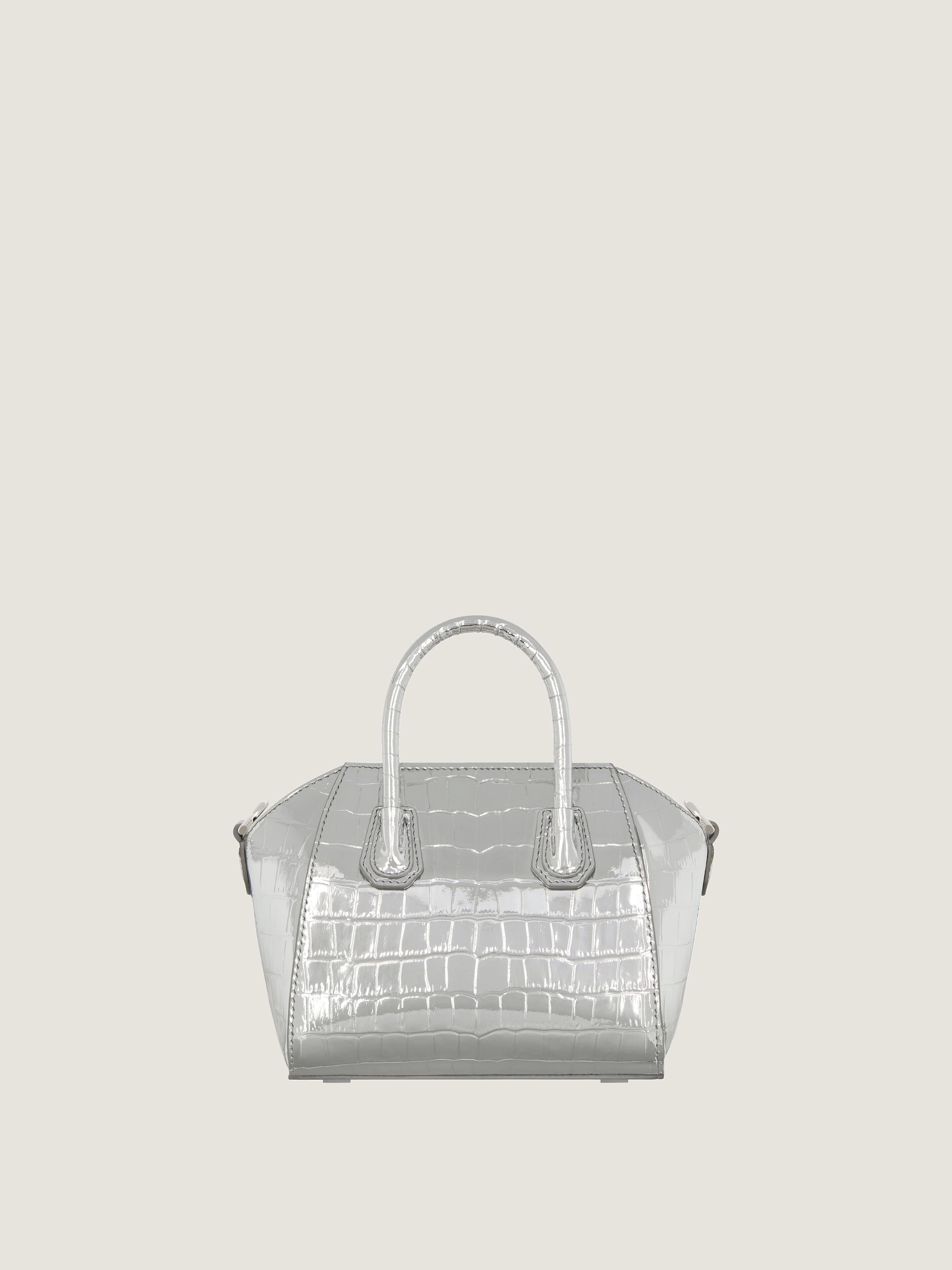 ★関税込★ GIVENCHY Antigona Toy 装飾付き バッグ Antigona Toy bag in satin with strass in - black | Givenchy US