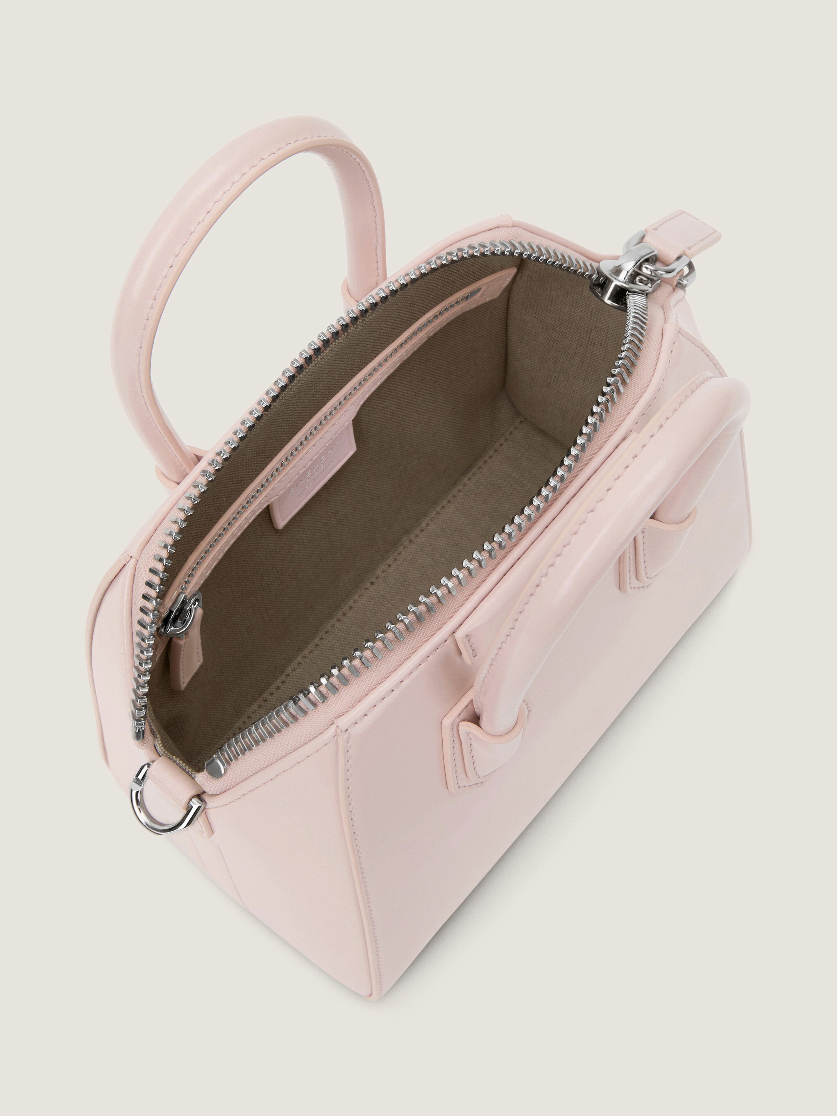 Mini Antigona bag in Box leather in - baby pink - BB5148B00D-661