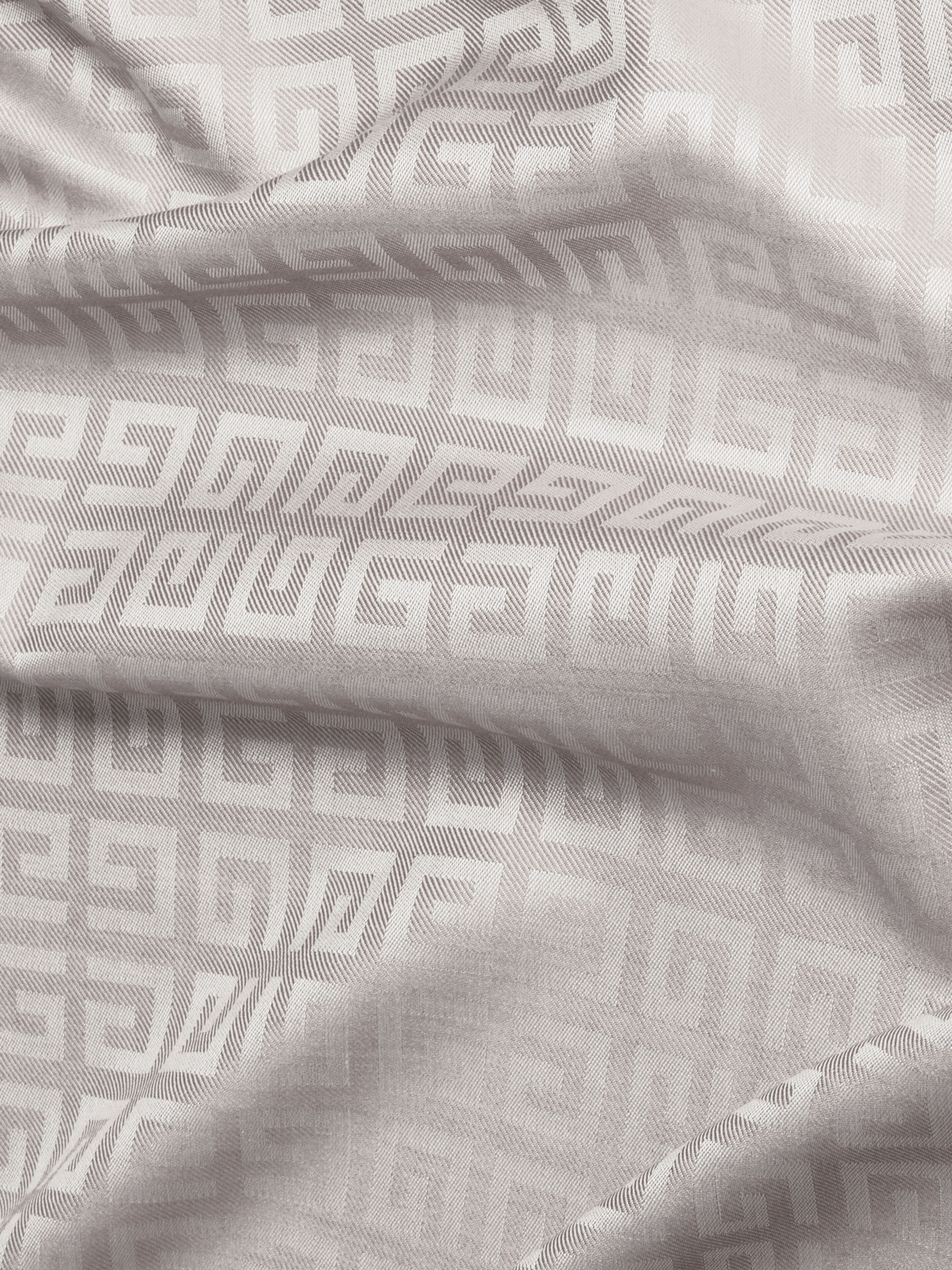 4G shawl in silk and wool in - dust grey | Givenchy US