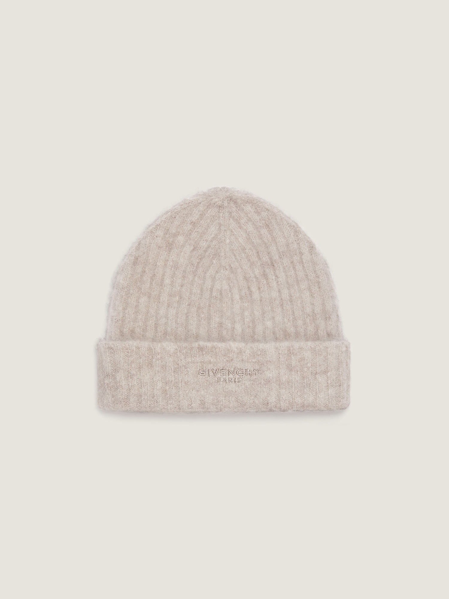 Givenchy Paris beanie in alpaca wool in - marble grey  display picture 1