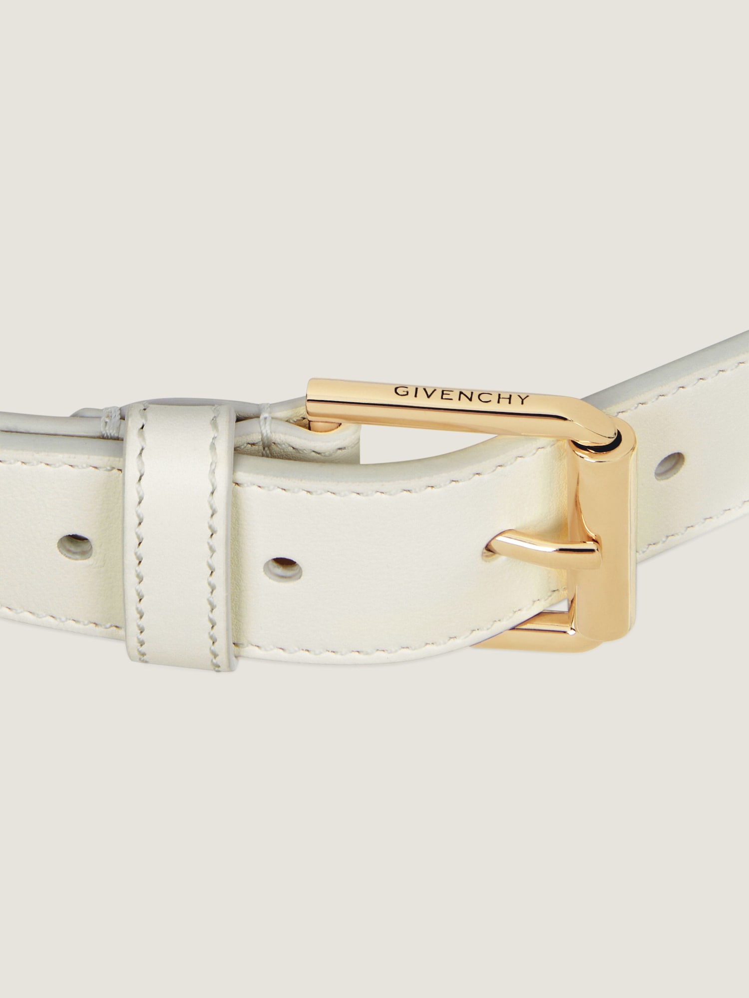 Givenchy Voyou Leather Belt Voyou large belt in shiny leather in - black - BB408JB2AE  main image 2