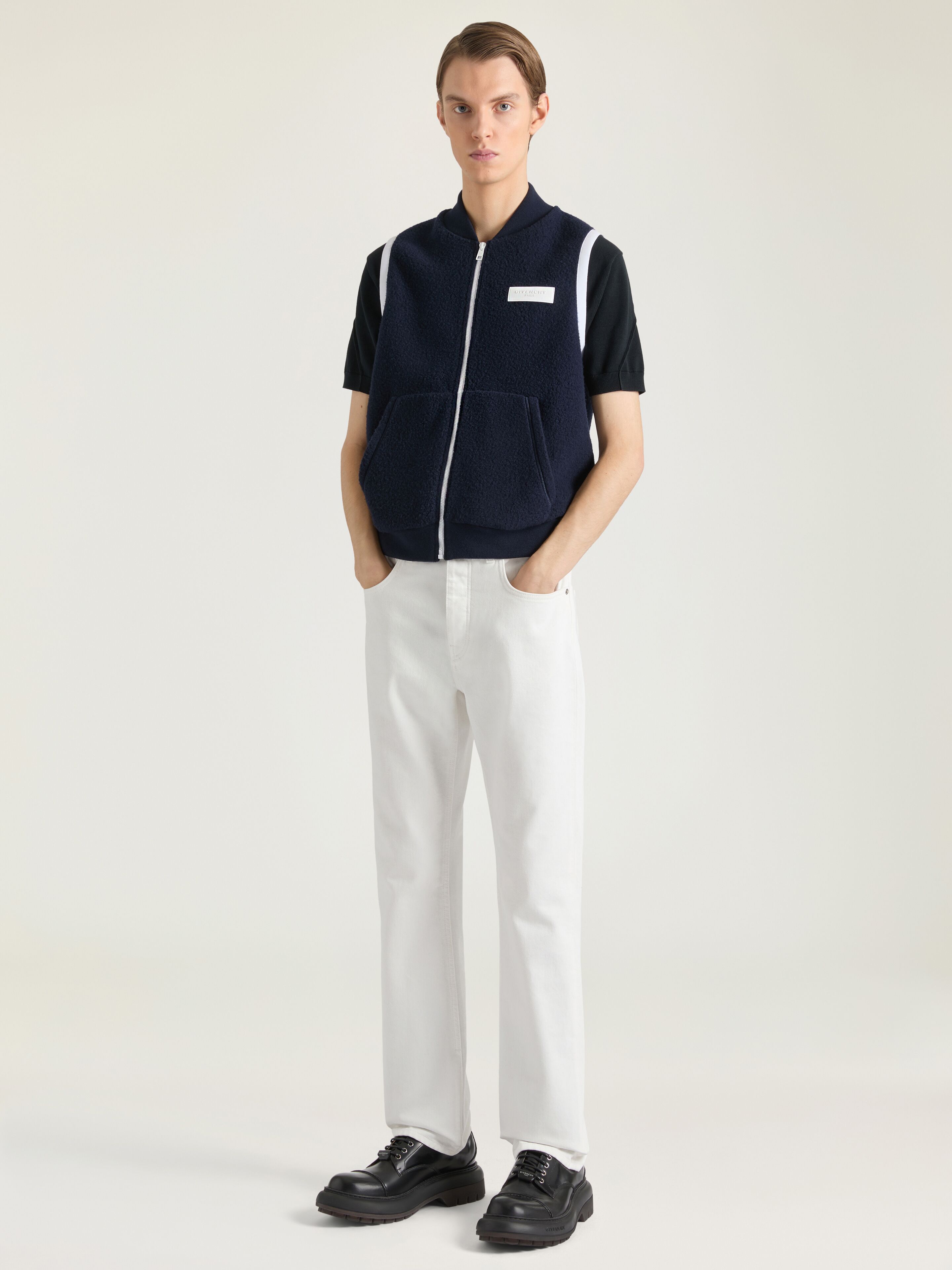 Straight fit white jeans in - white - BM51NS516T-100 | Givenchy