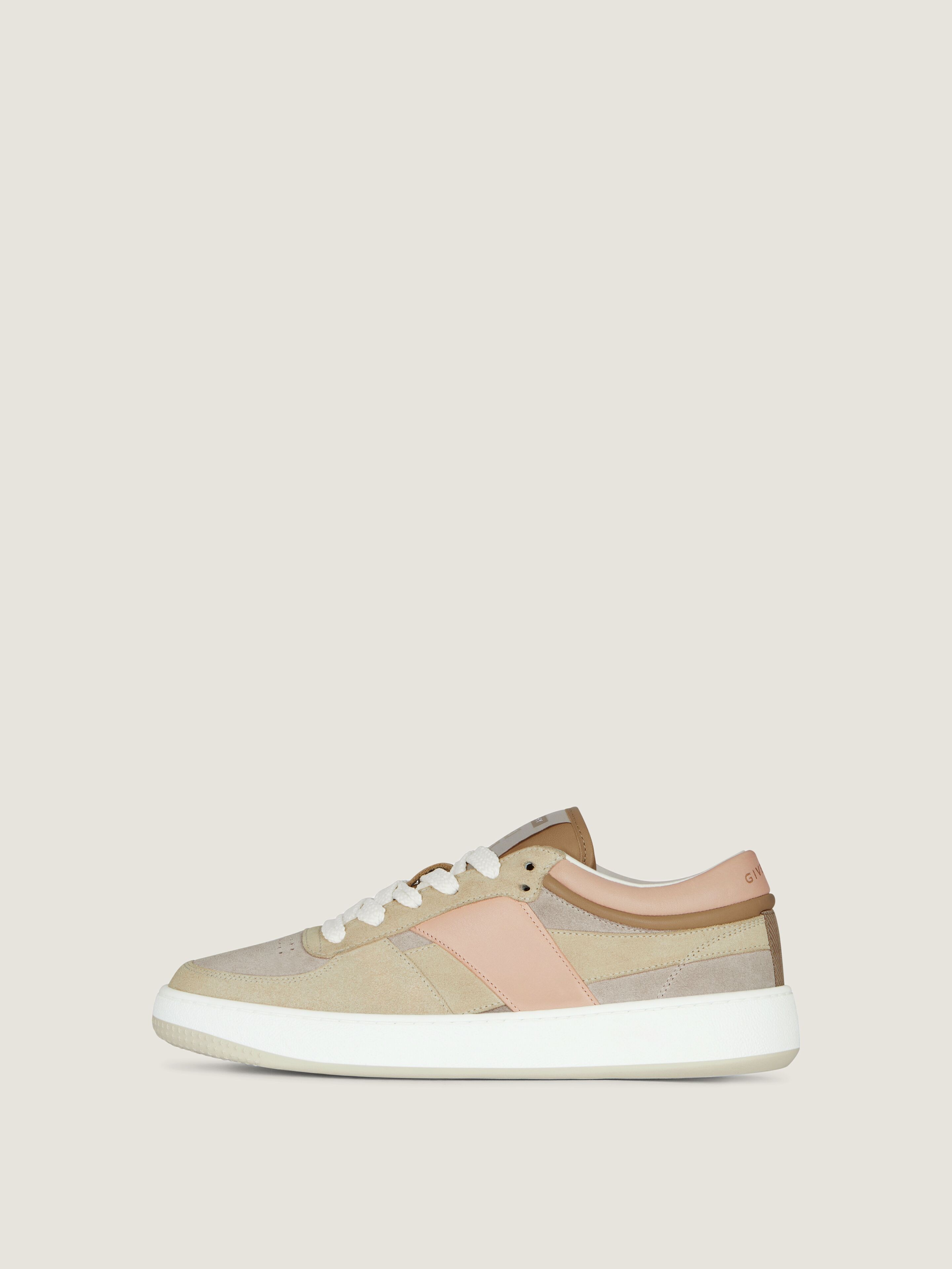 G Move sneakers in mixed leathers in - beige | Givenchy US