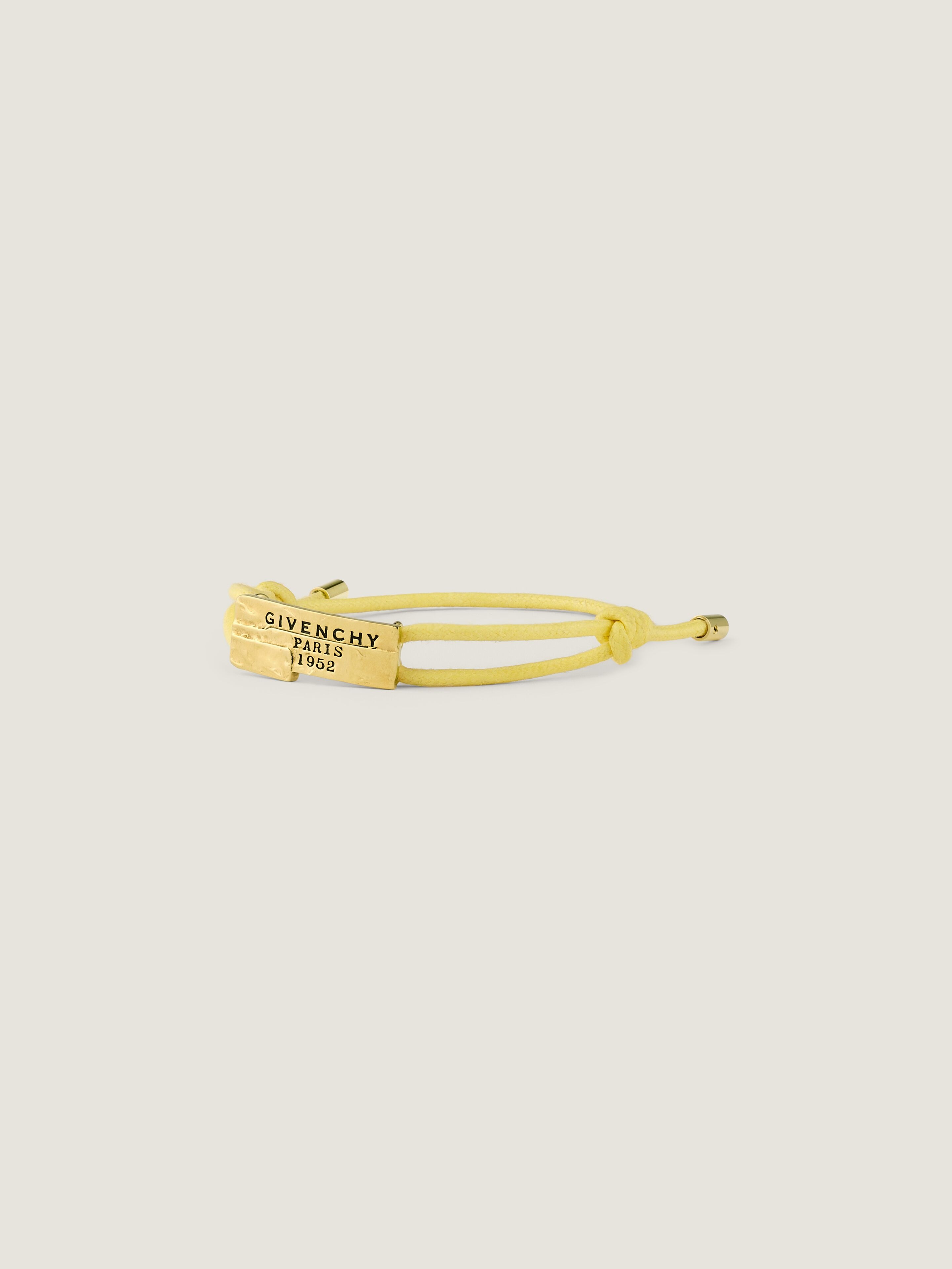 GIVENCHY リカルドティッシ期 オブゼディア ブレスレット Givenchy Tape cord bracelet in cotton and metal in - butter
