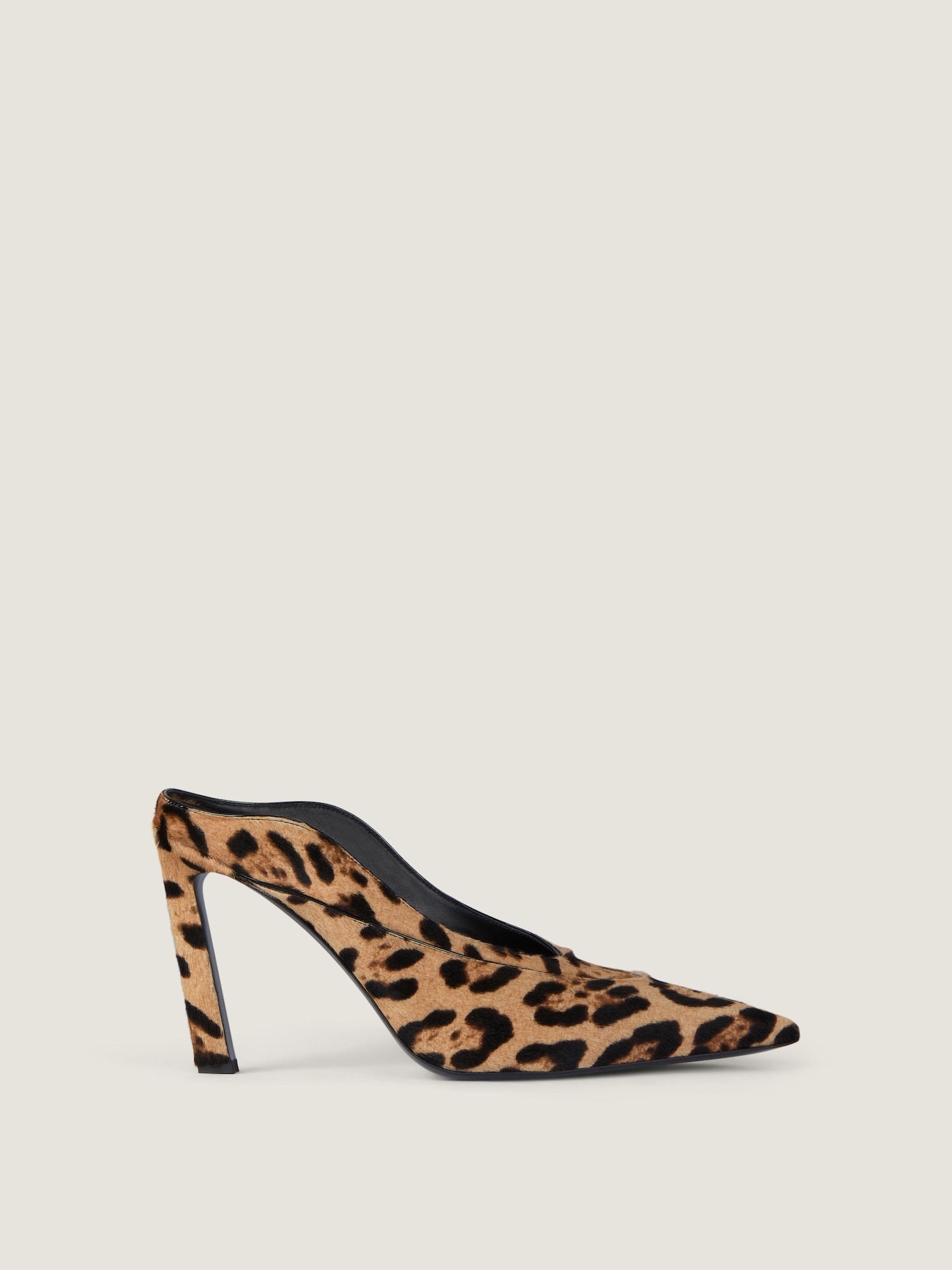 Givenchy leopard print leather monk strap shoes. EU size 41. Givenchy Label Lounge Leopard Calf Hair Mules | Neiman Marcus main image 4