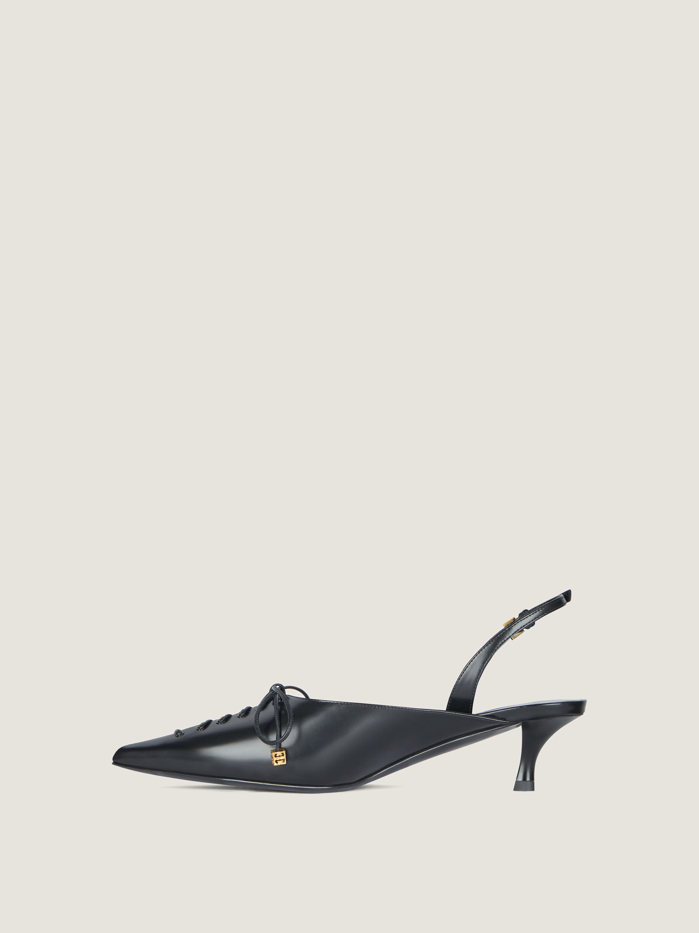 【関税＆送料込み】Givenchy Leather Lace-Up Slingbacks Givenchy Lace-Up Slingback Pumps in Leather | Saks Fifth Avenue