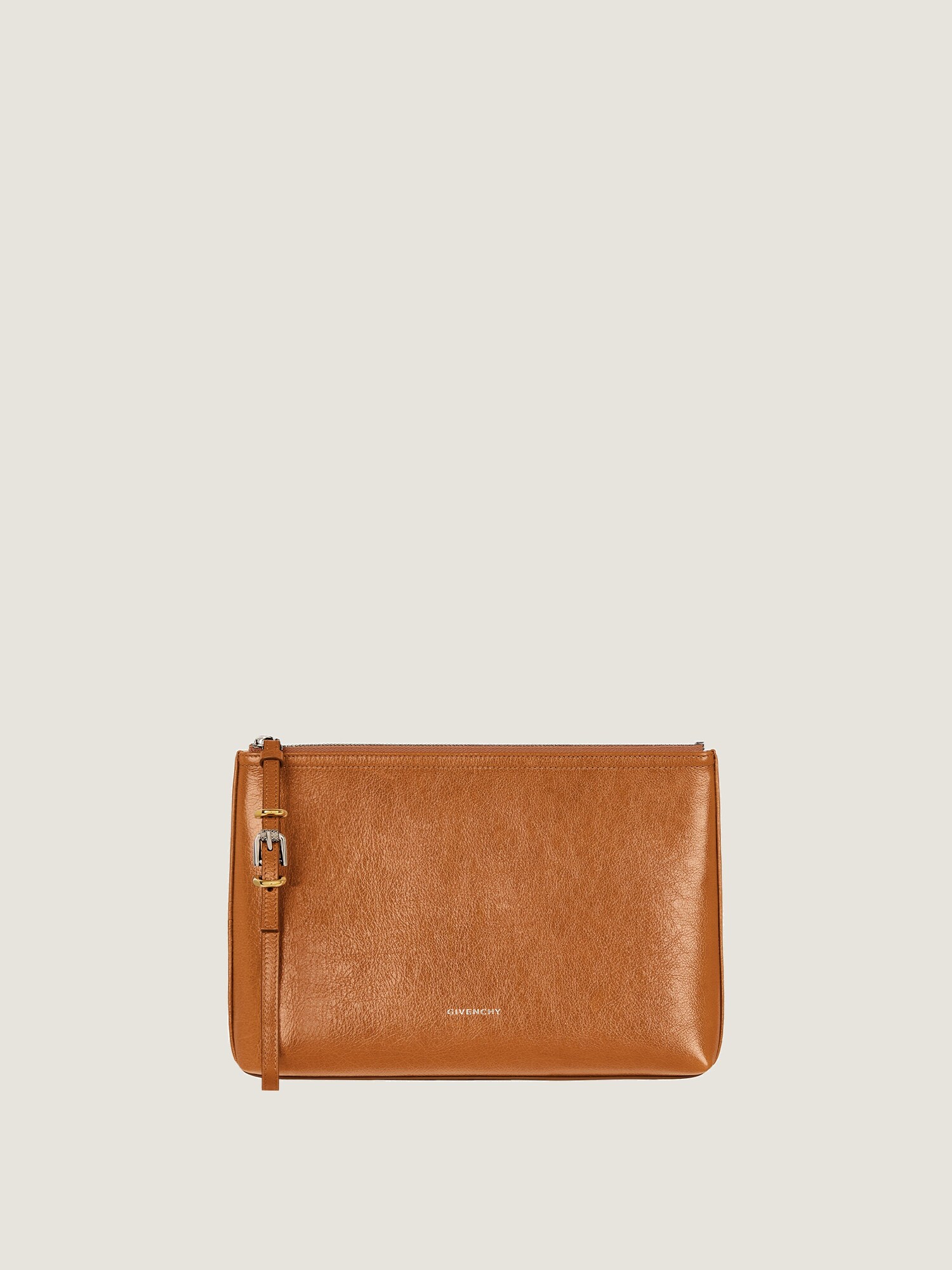 Voyou pouch in leather in soft tan Givenchy DE