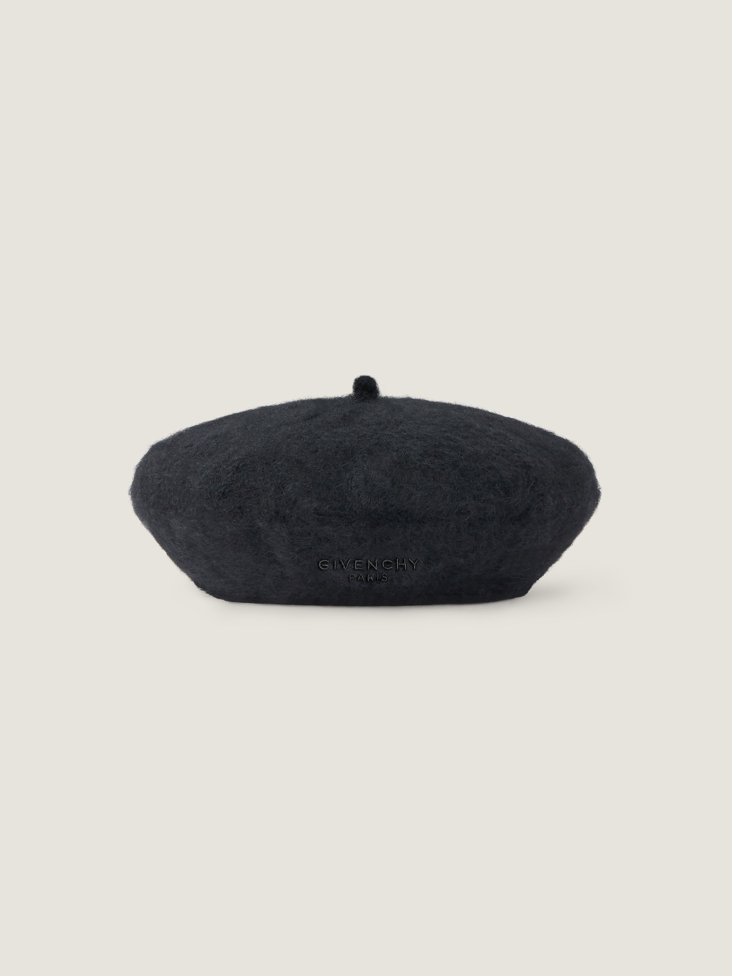 GIVENCHY Paris beret in alpaca wool - black in - black 