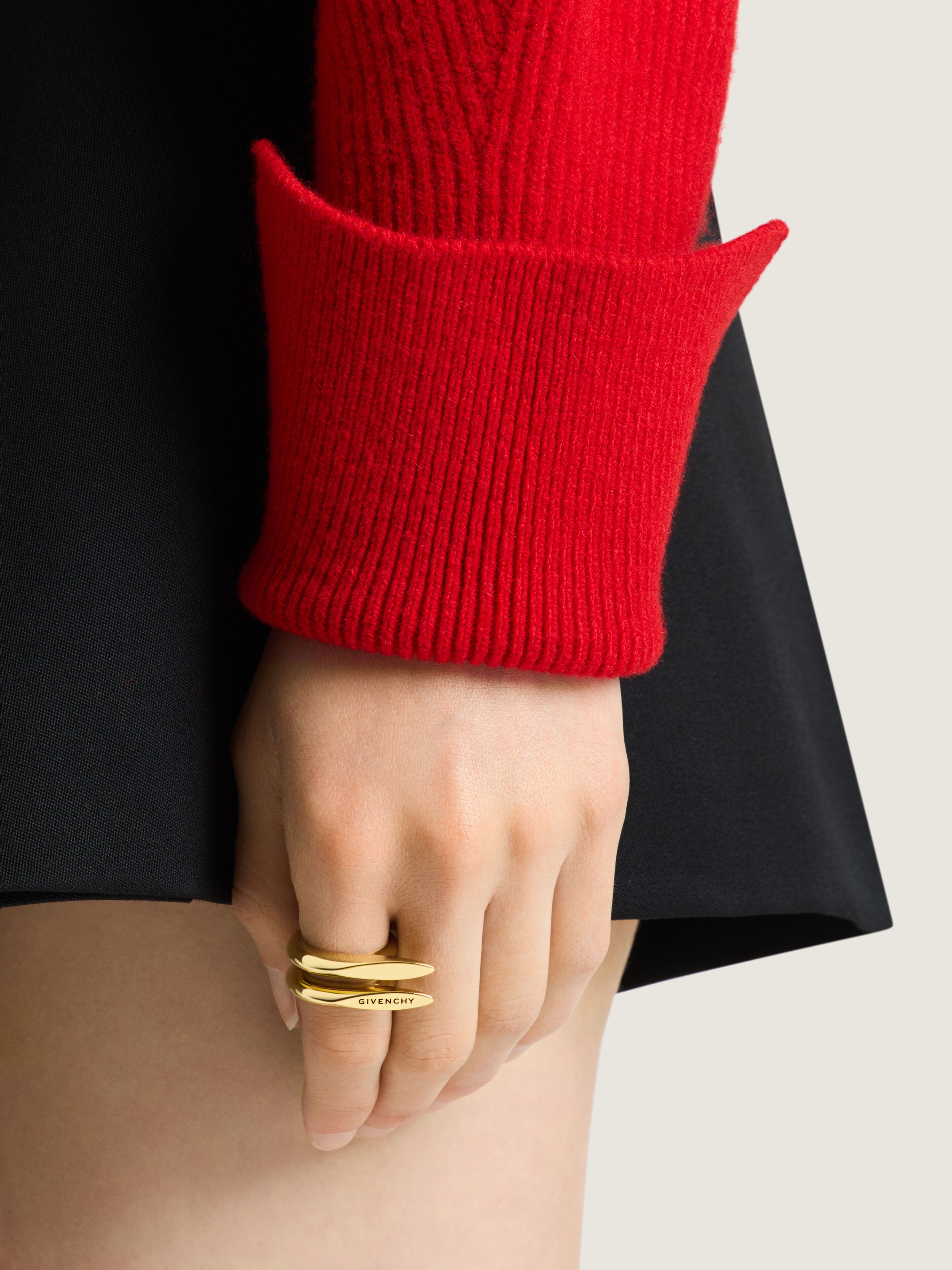 Pinch ring in metal in - golden yellow - BF30MGF003-710 | Givenchy US