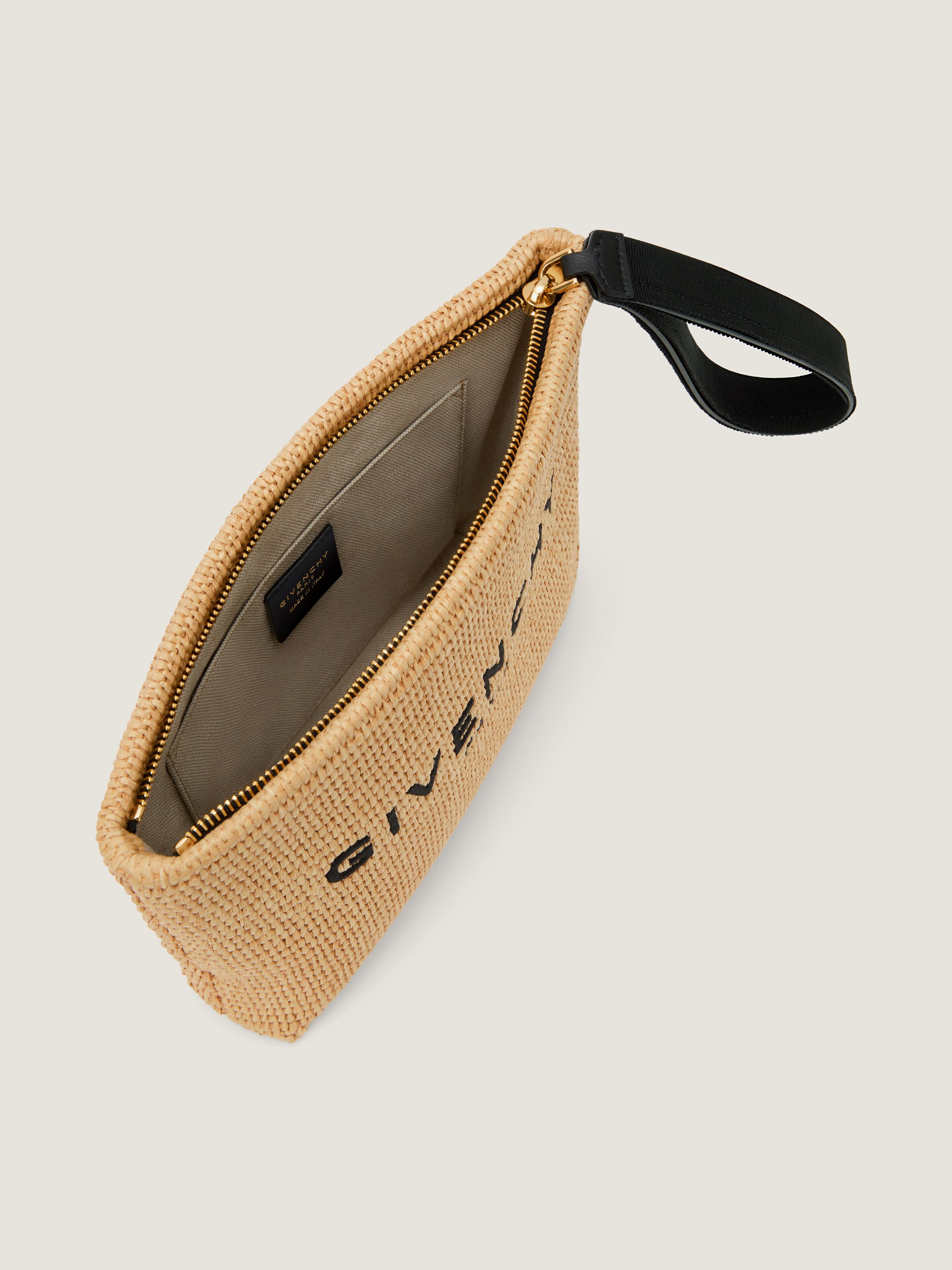 GIVENCHY pouch in raffia in - natural - BB60PNB2F6-101 | Givenchy US