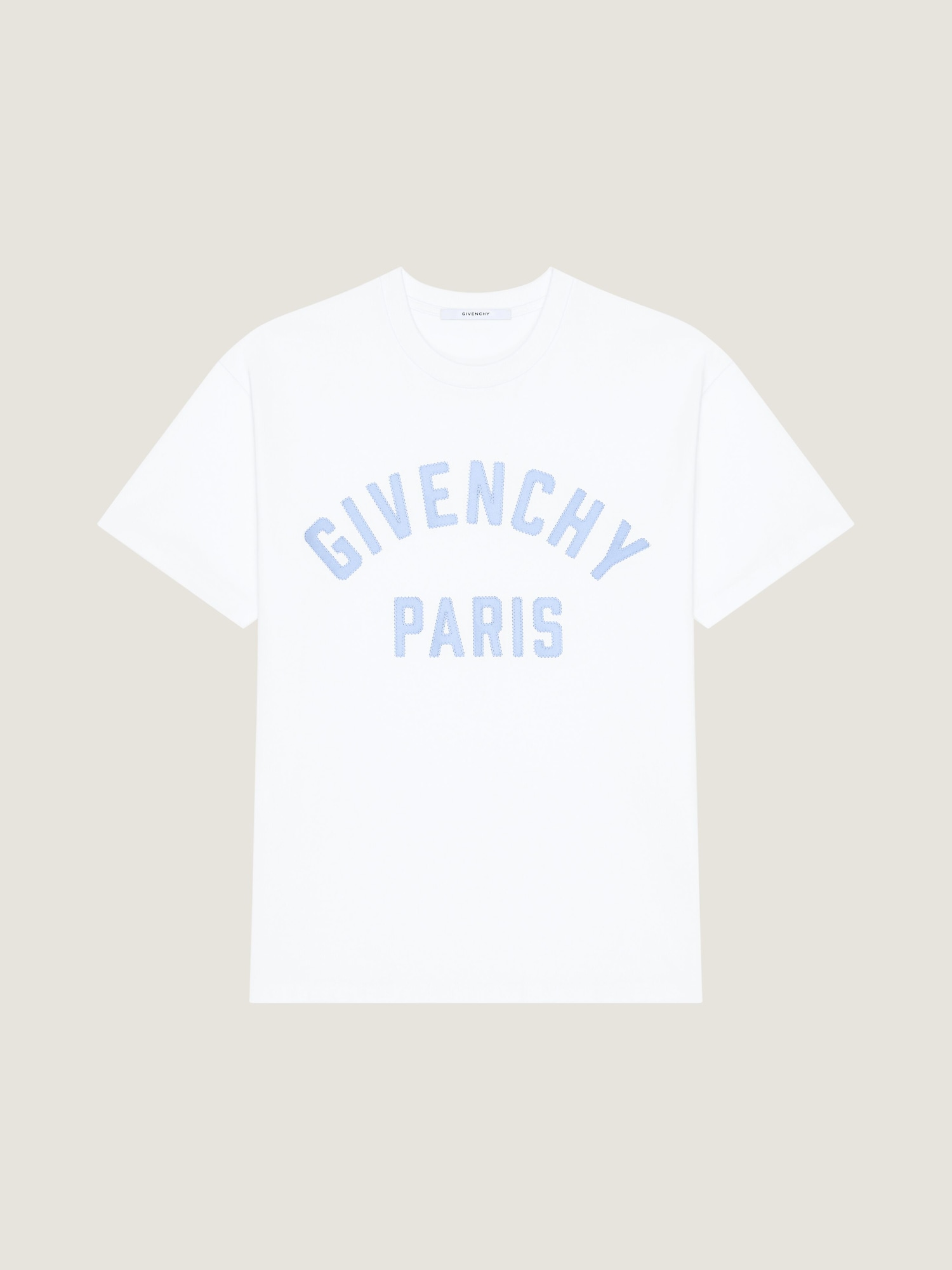 コットン Givenchy PARISエンブロイダリー Tシャツ - ホワイト/ライト 