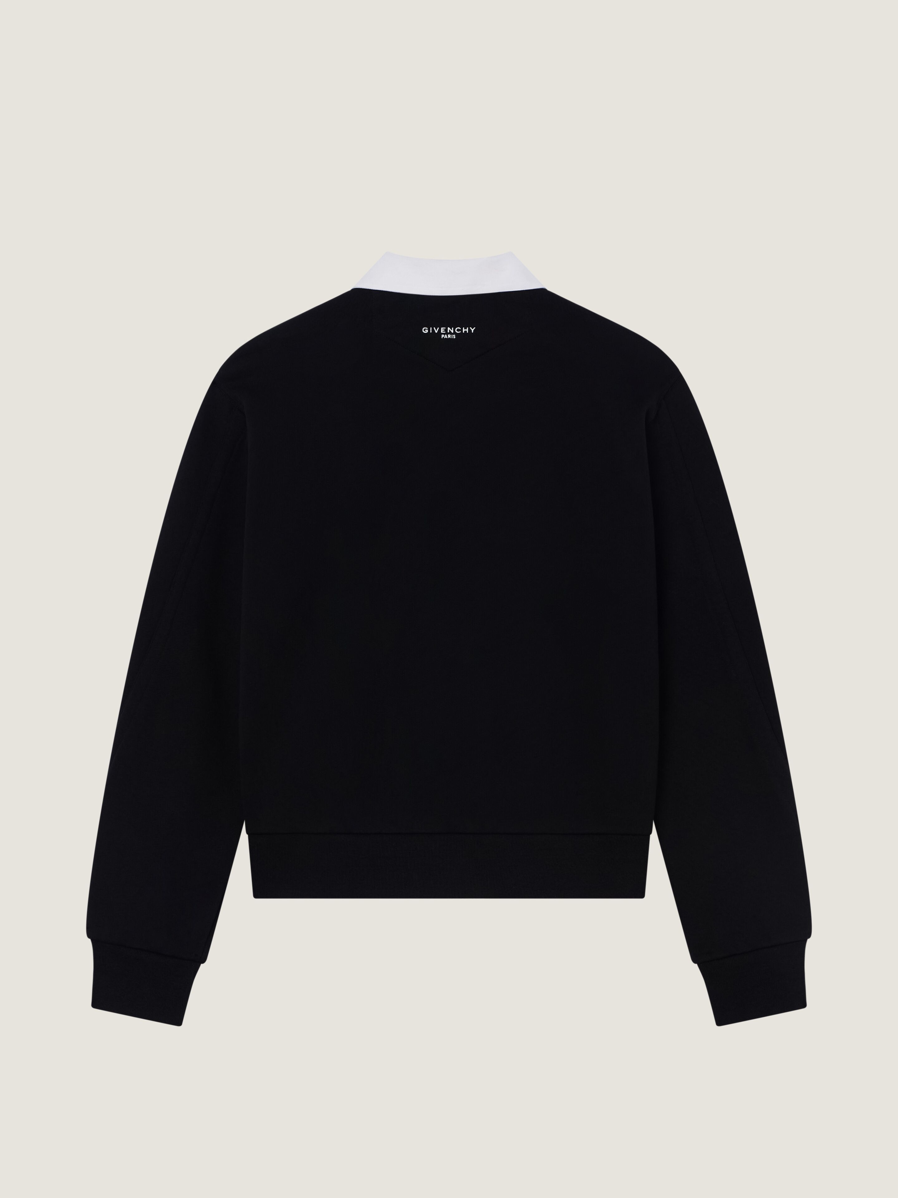 【最終値下げ　GIVENCHY 新品】夏に大活躍　ポロシャツワンピ　黒 クチュールシーム フリース ポロ スウェットシャツ - ブラック