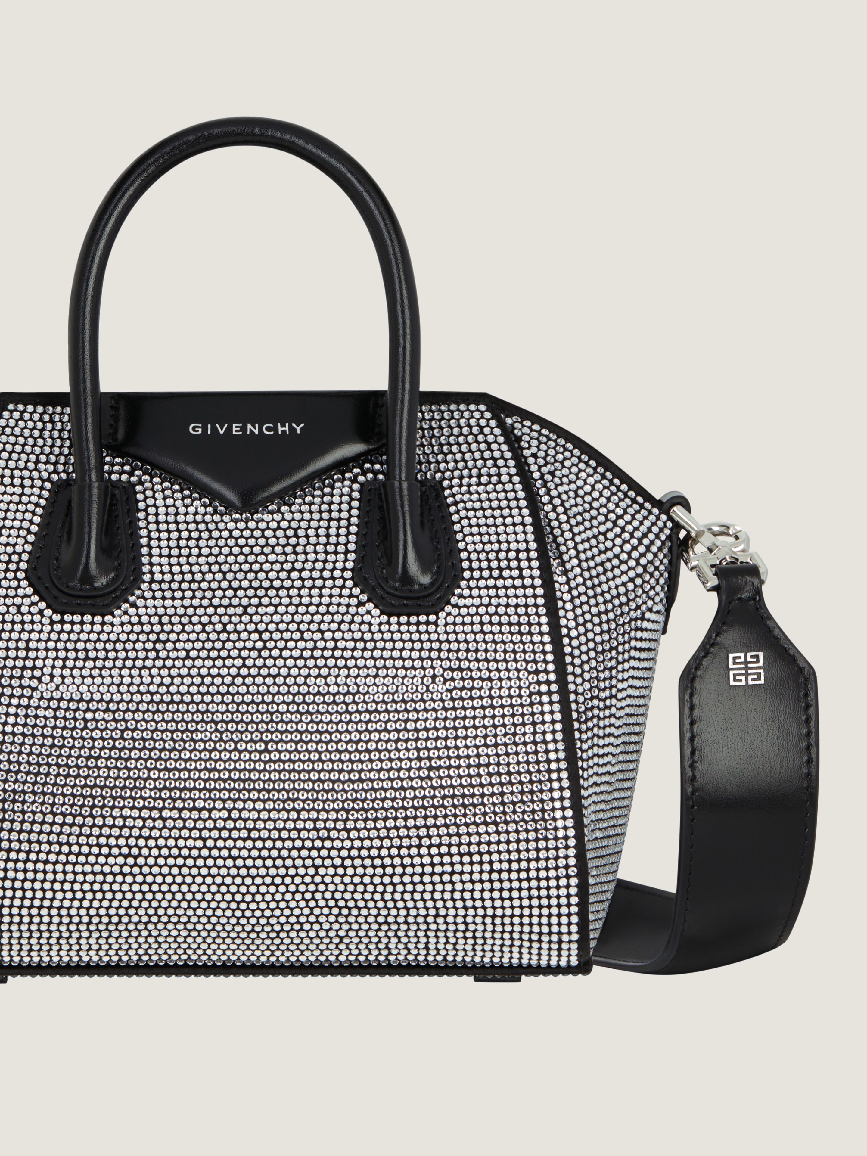 ★関税込★ GIVENCHY Antigona Toy 装飾付き バッグ Antigona Toy bag in satin with strass | Givenchy CA | Givenchy