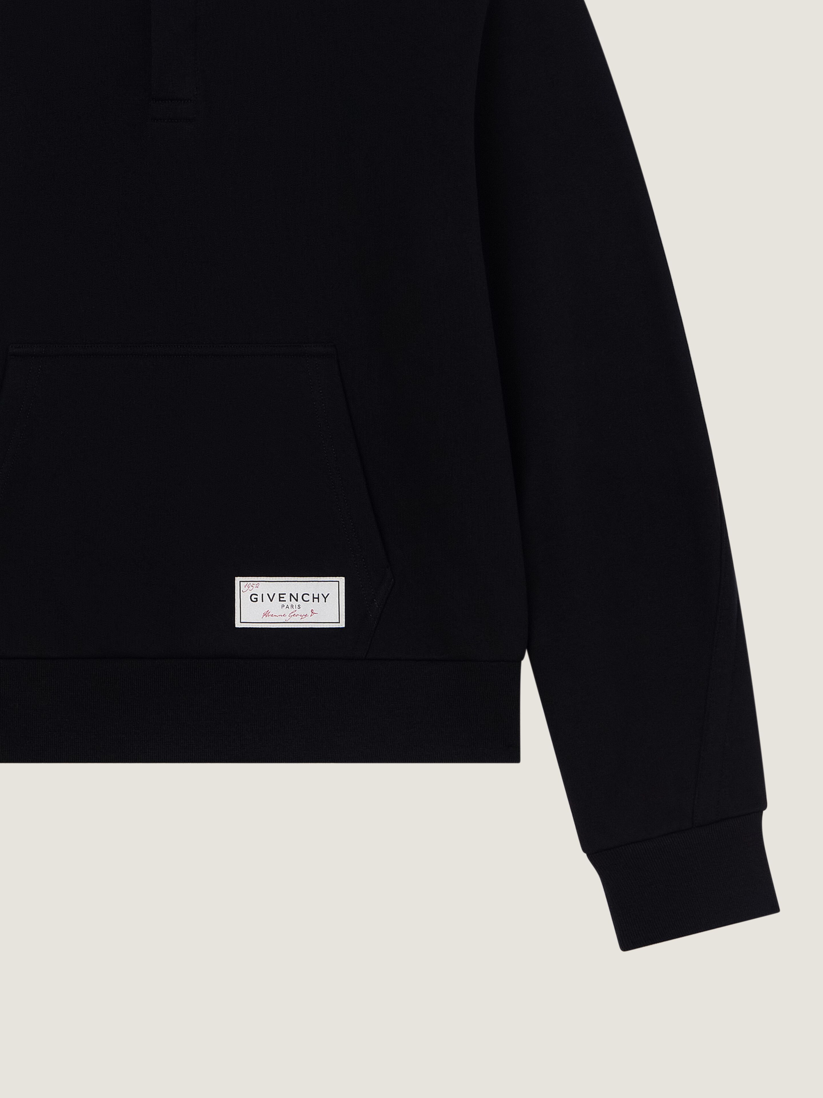 【最終値下げ　GIVENCHY 新品】夏に大活躍　ポロシャツワンピ　黒 クチュールシーム フリース ポロ スウェットシャツ - ブラック