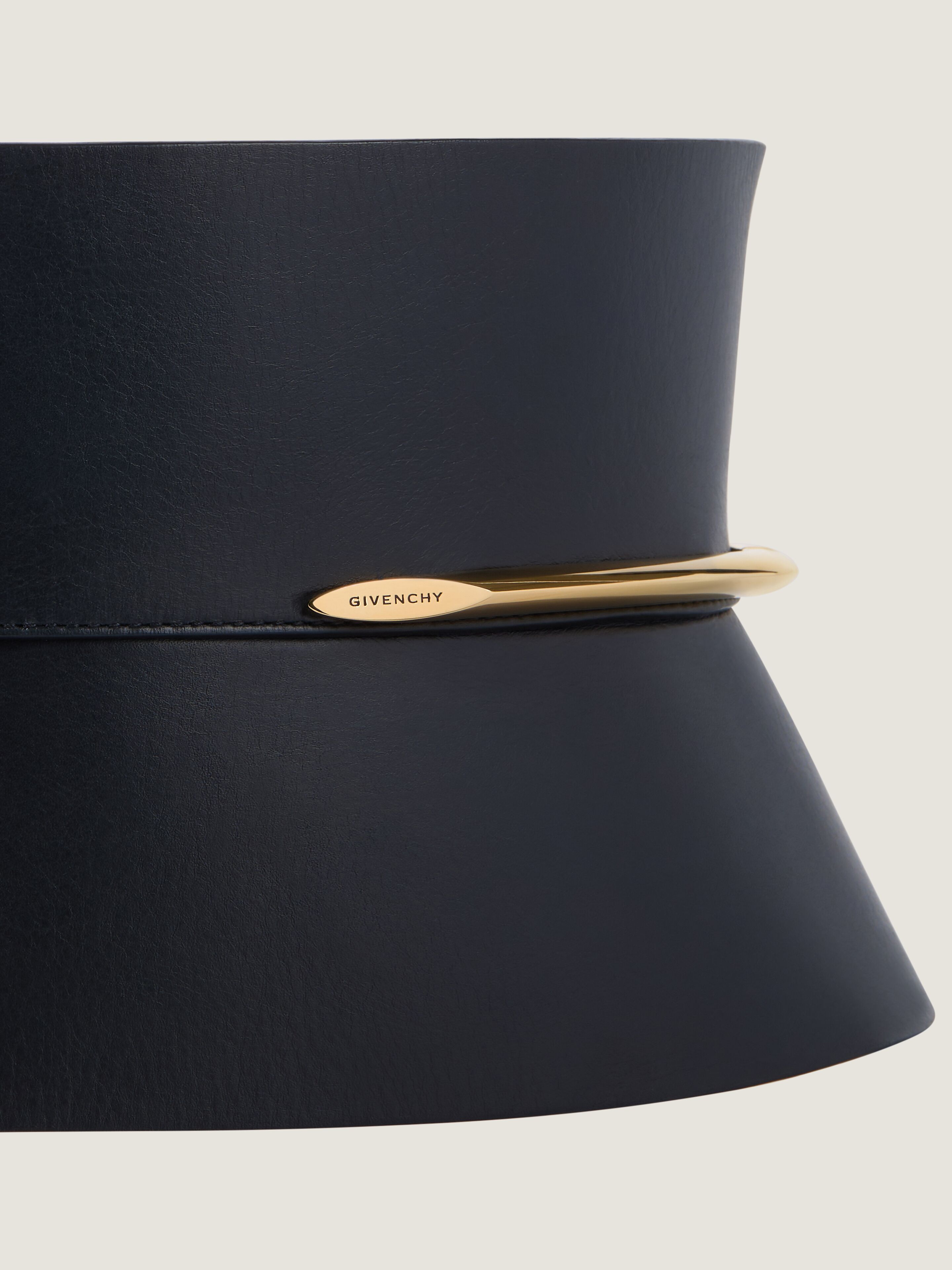 Pinch corset belt in nappa leather in - black - BWZ06061WS-001