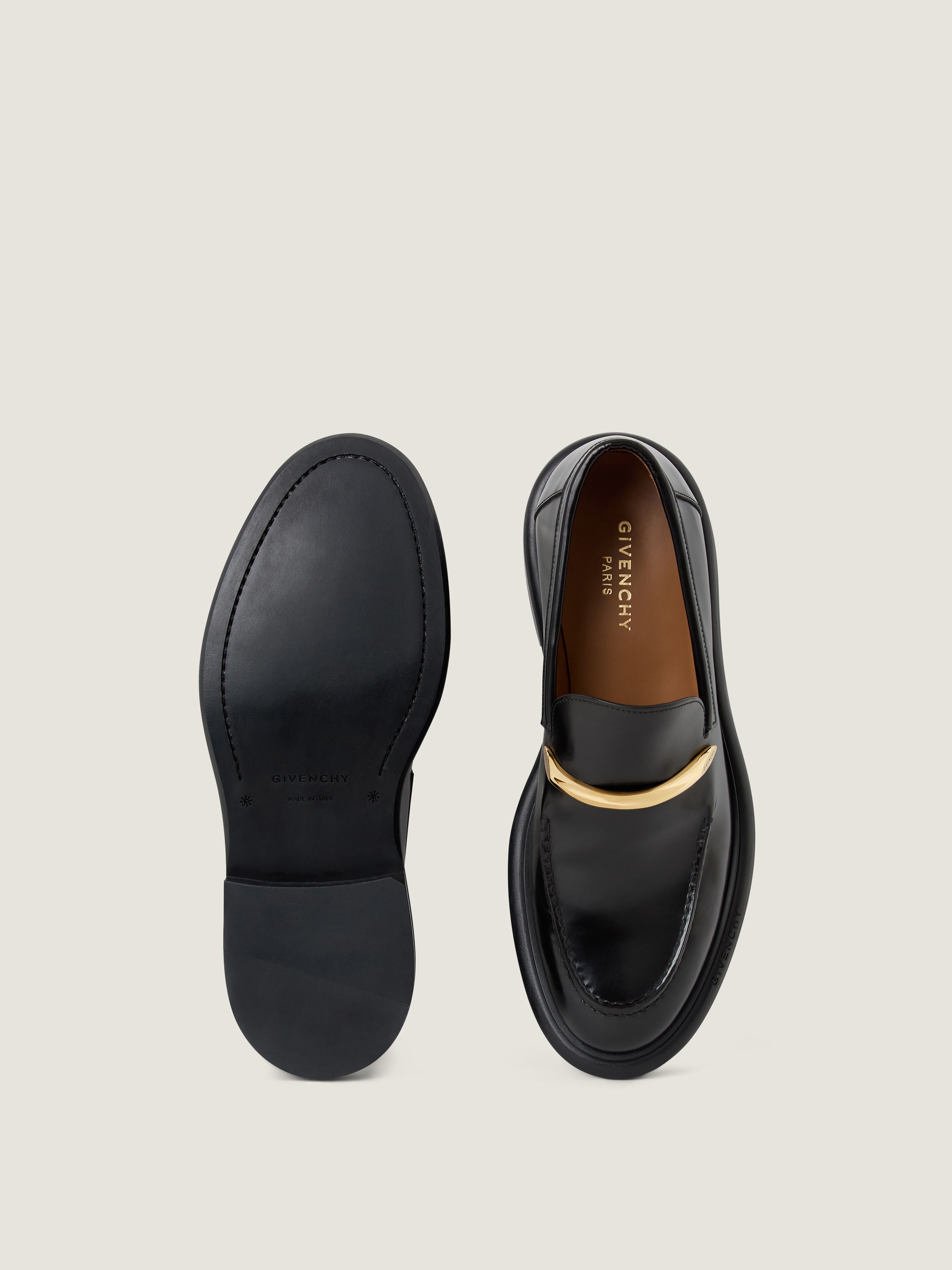 Pinch loafers in brushed leather in - black - BE2031E2KB-001