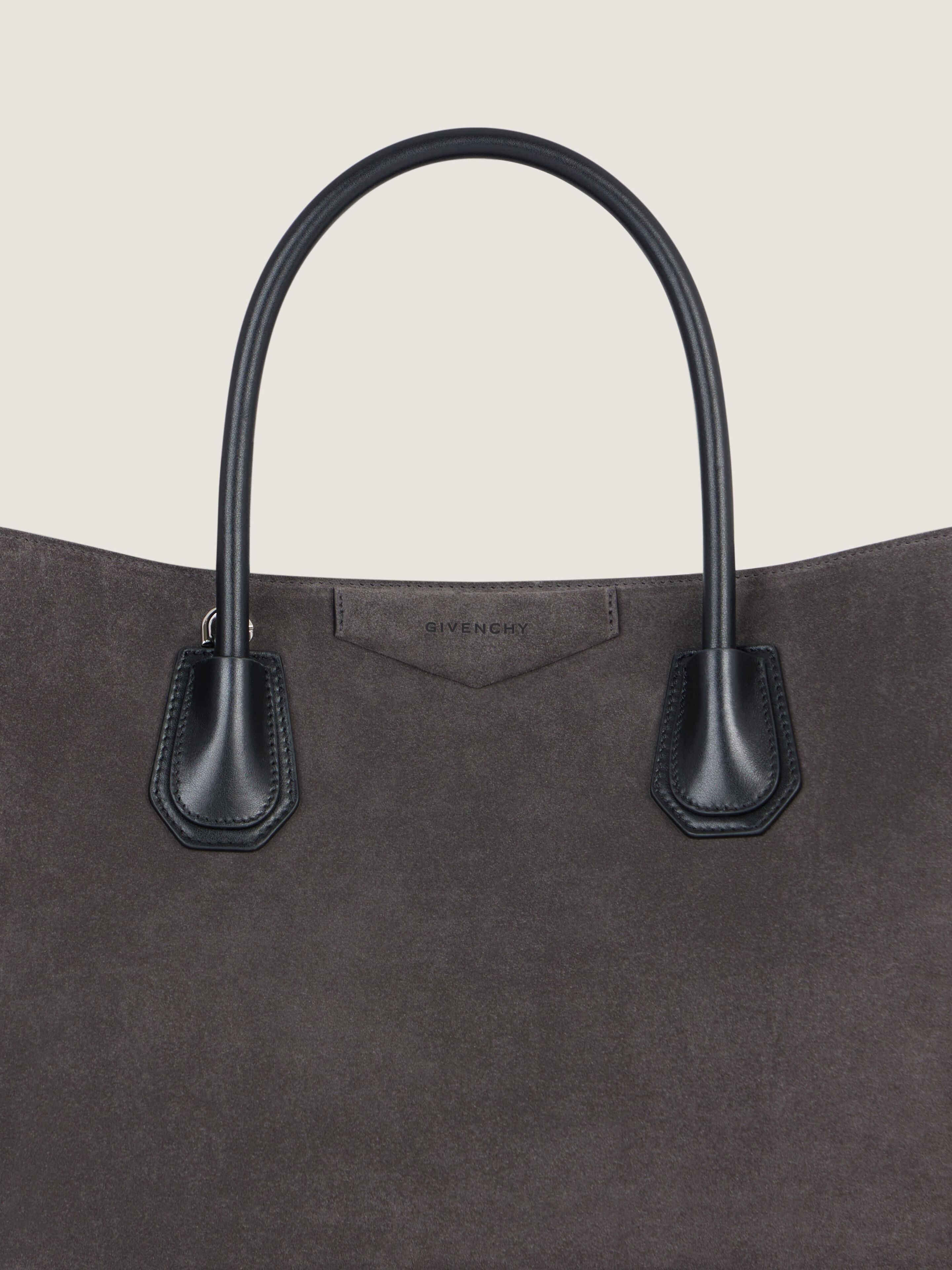 Medium Antigona Catchall bag in suede leather in - dark grey
