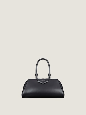 Small Antigona East-West bag in Box leather