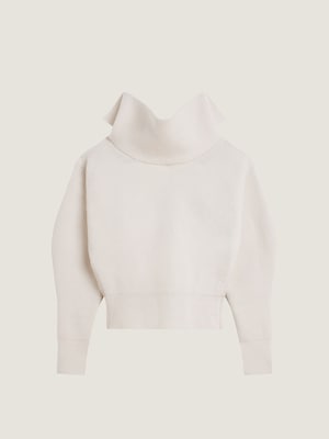 Pull à découpe en laine et cachemire