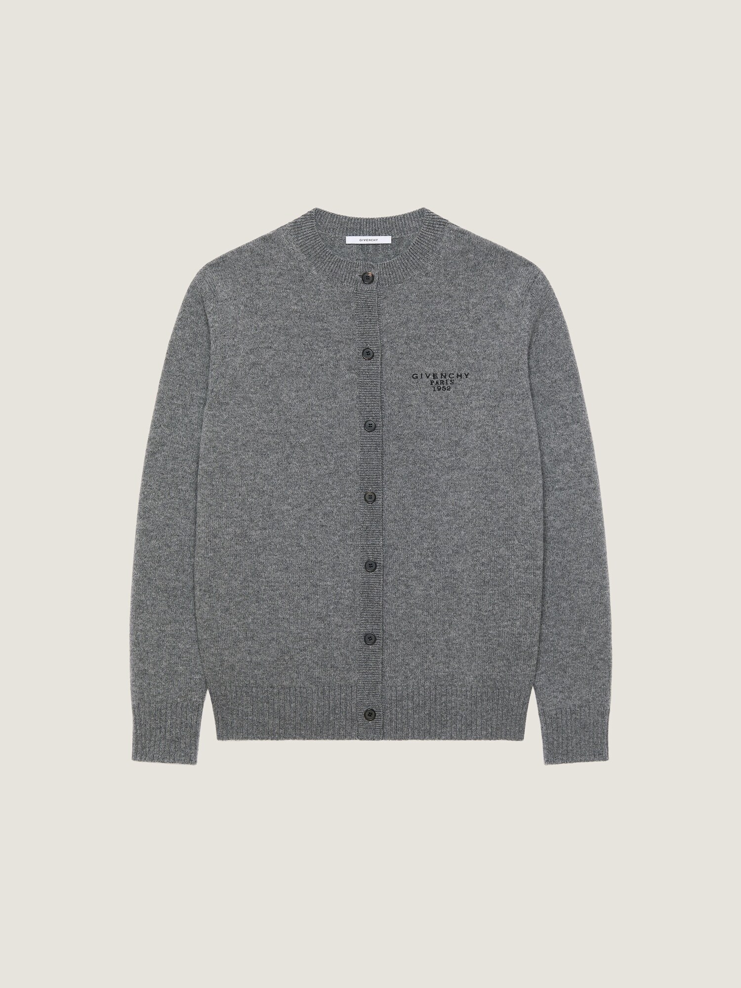 Cardigan in wool and cashmere in - slate blend - BWK00P4ZSN-033 