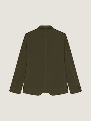 Veste destructurée simple boutonnage en coton