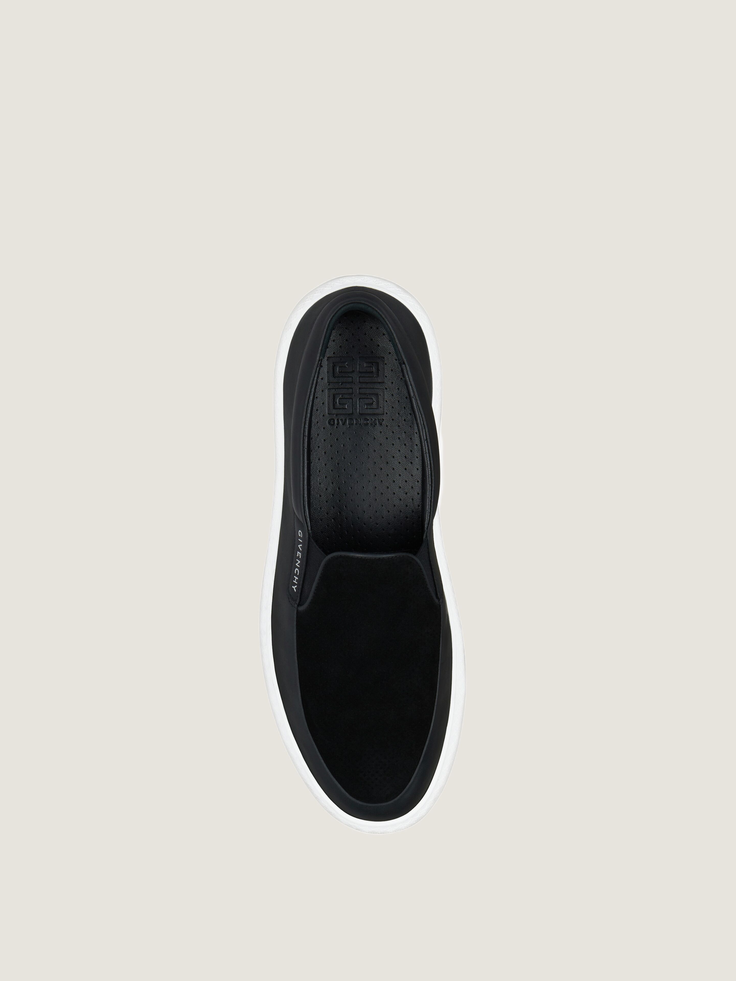 【最新作】GIVENCHY / Gセット レザー＆スエード スニーカー Gセット レザー＆パーフォレートスエード スニーカー - ブラック