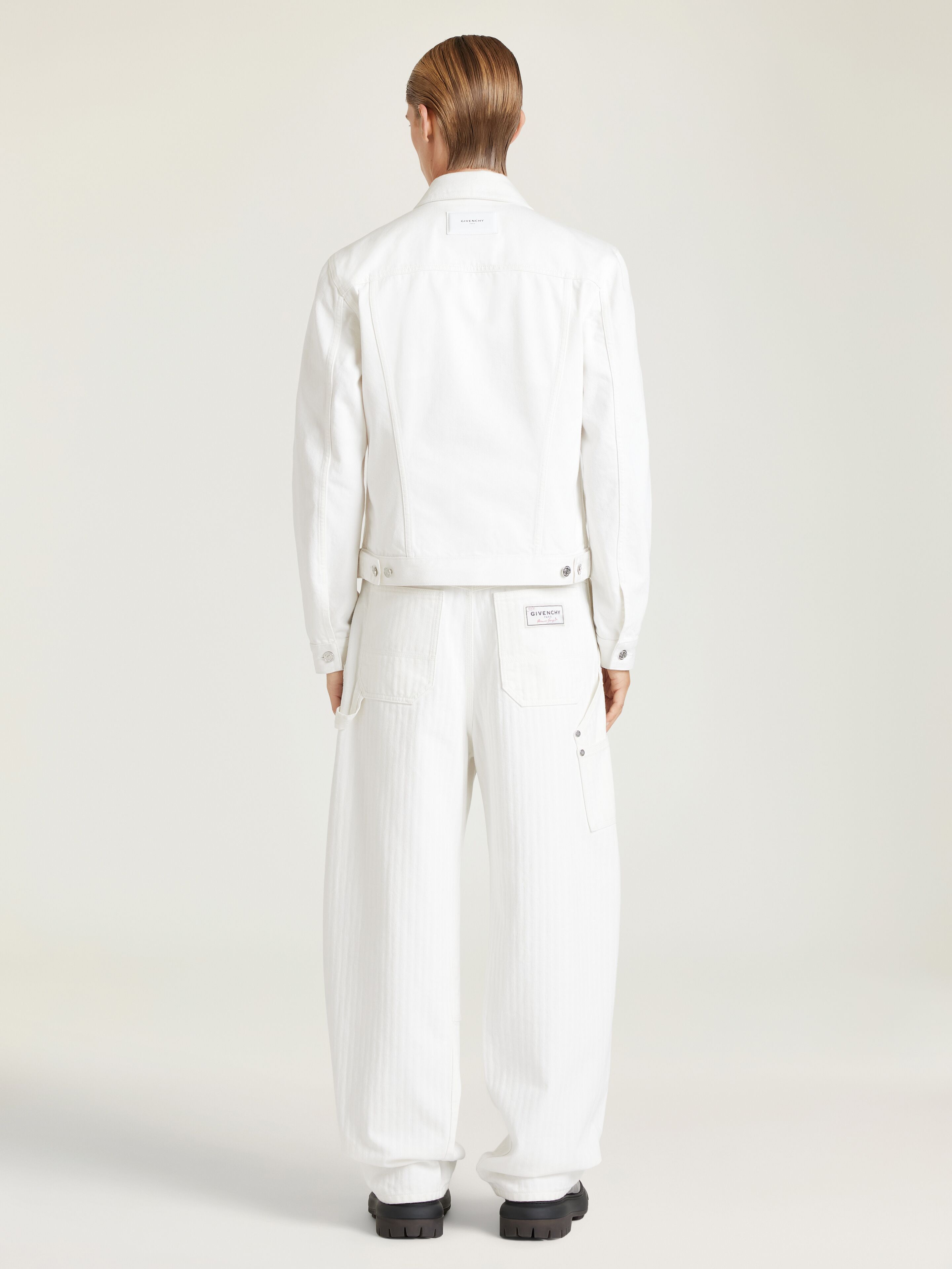 Jacket in white denim | Givenchy US | Givenchy