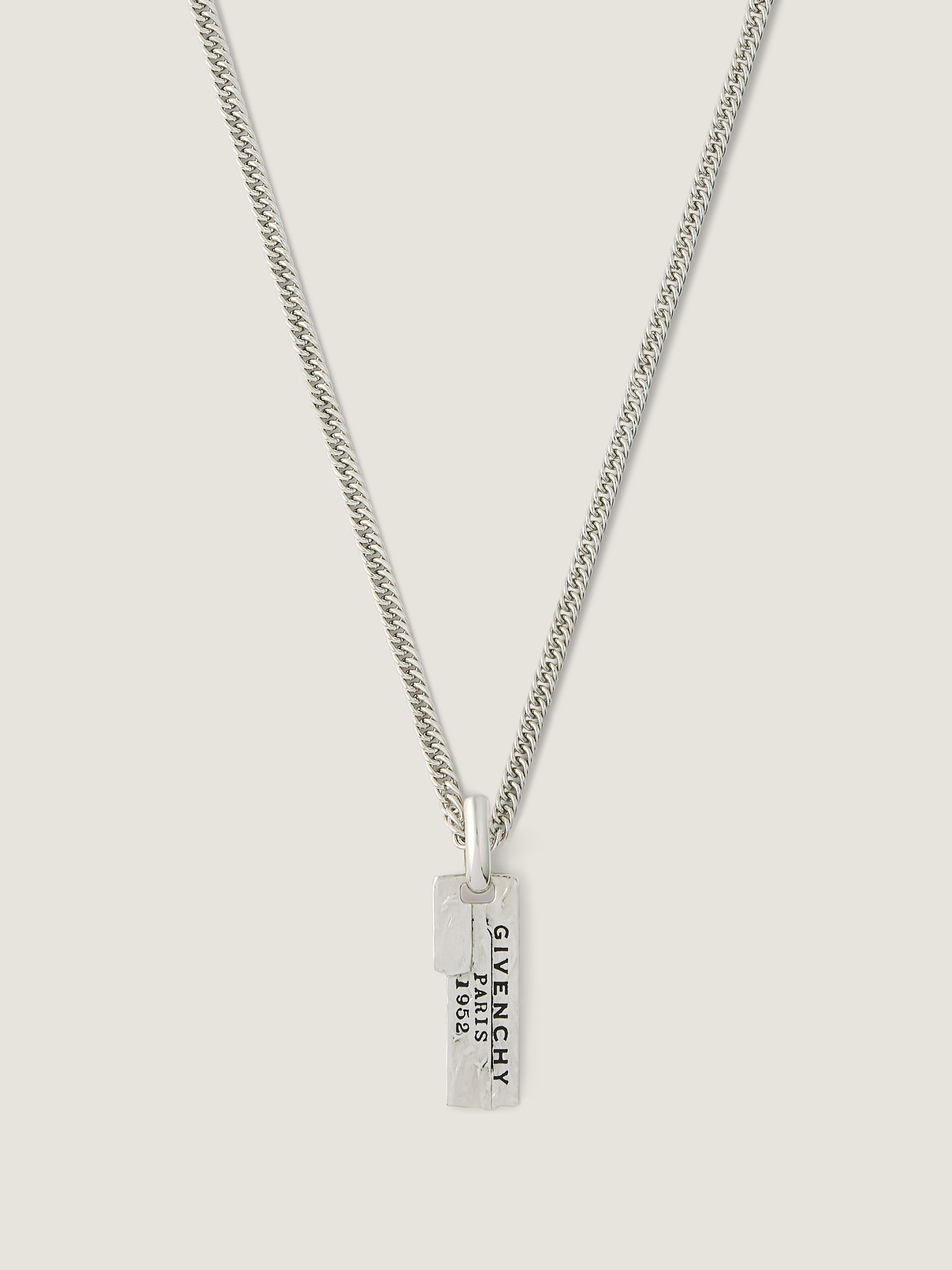 GIVENCHYテープ ネックレス - アンティークシルバー BF00SKF003-723